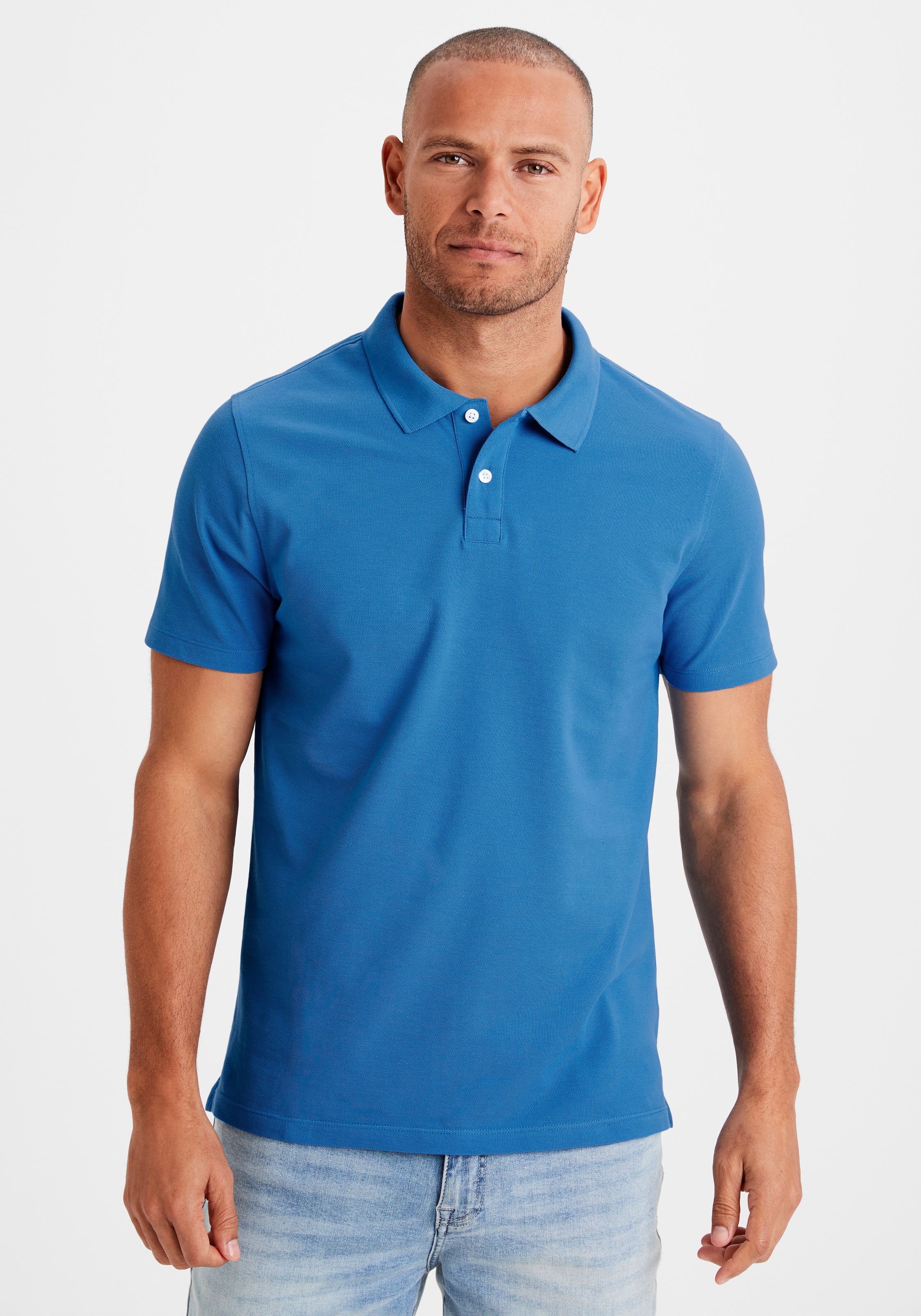 Beachtime Poloshirt, Kurzarm, Shirt mit Polokragen, Baumwoll-Piquè