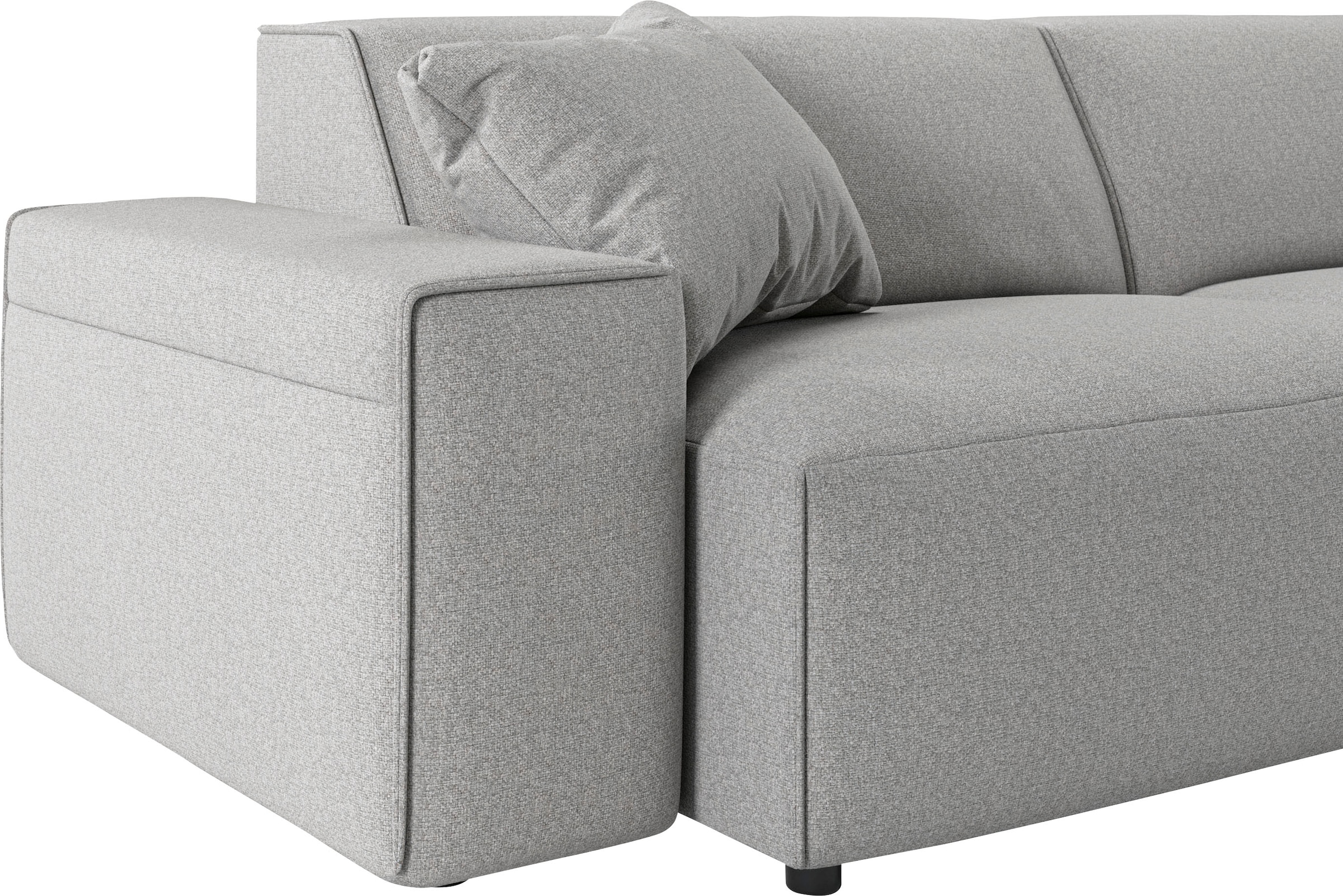andas Ecksofa »Glimminge L-Form auch in Breitcord, Feincord + Easy care-Bezug,«, Breite 234, Zierkissen