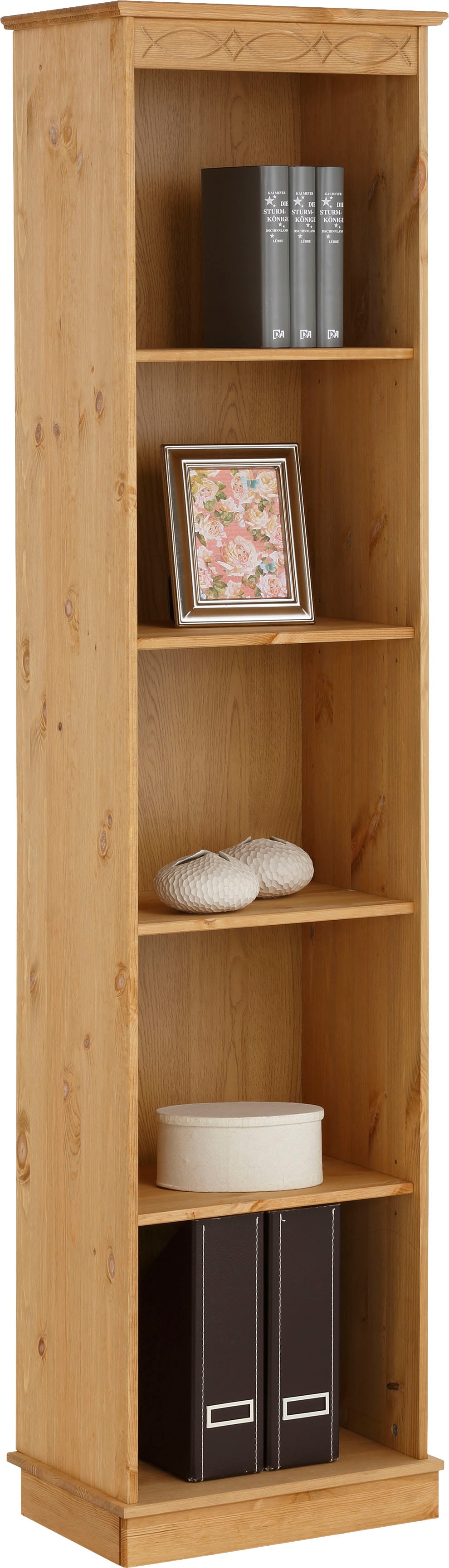 OTTO home Bücherregal "Indra, Standregal, Regal, aus Massivholz" aus massiver Kiefer, in verscheidenen Höhen, mit FSC