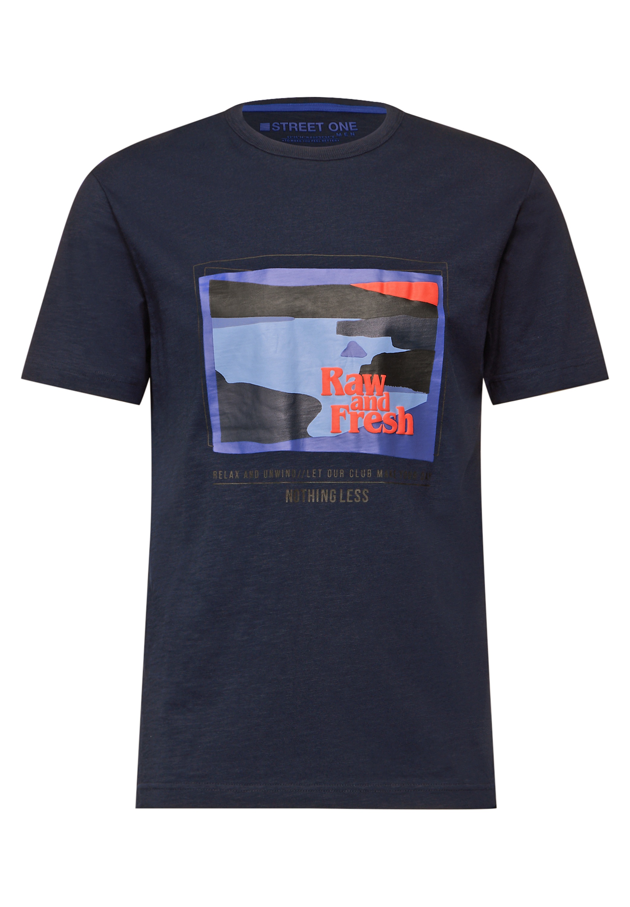 STREET ONE MEN T-Shirt, aus reiner Baumwolle