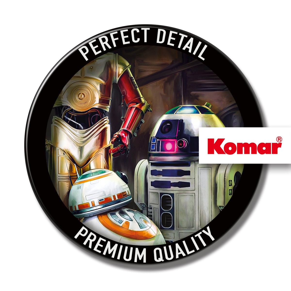 Komar Fototapete (Breite »STAR cm auf 184x254 WARS x Three Droids«, BAUR | Raten Höhe)