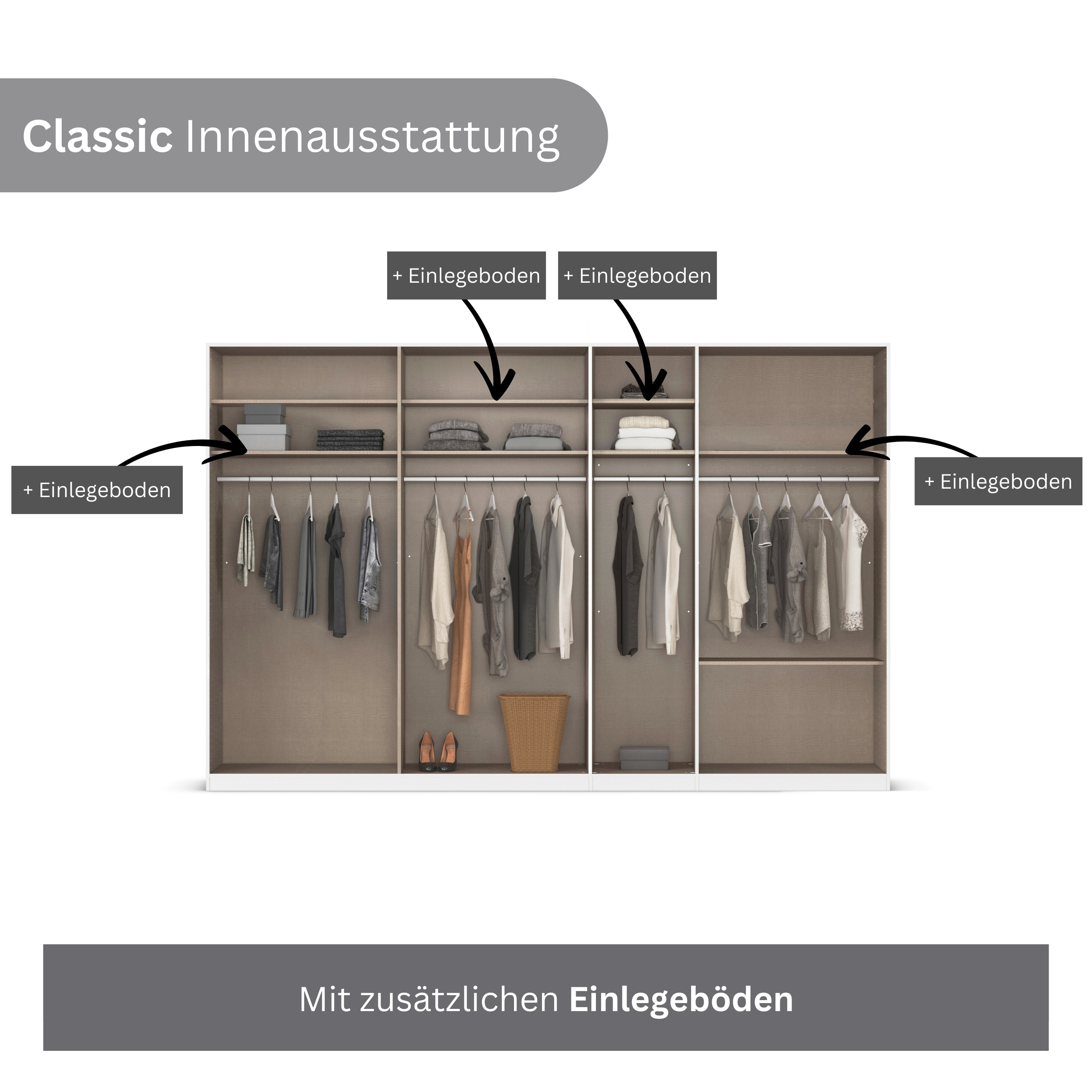 Thumbnail - rauch Kleiderschrank "Drehtürenschrank Schrank Garderobe Wäscheschrank Schlafzimmer AVOLA", (in 3 verschiedenen Ausstatt...