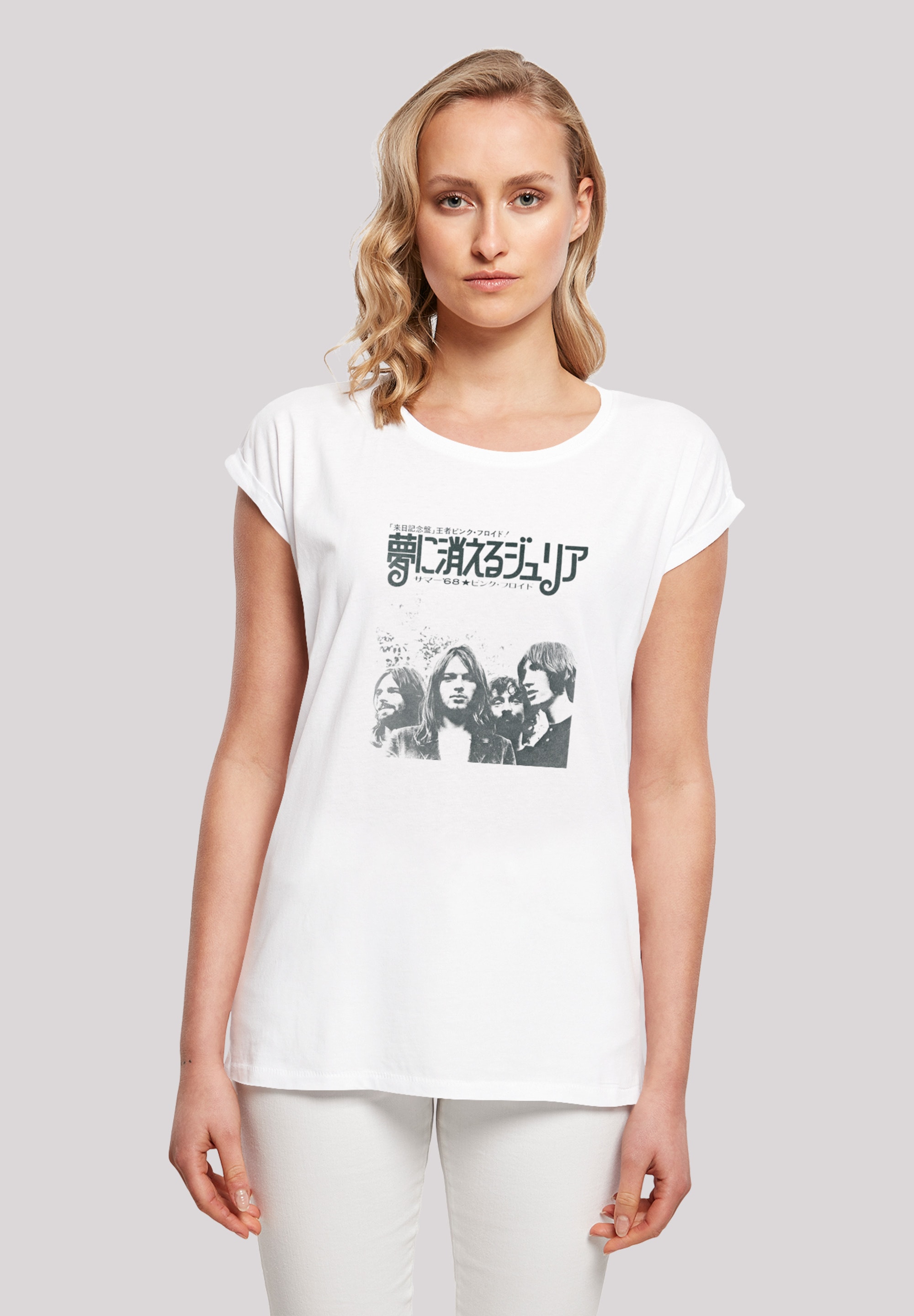 F4NT4STIC T-Shirt »The Pink Floyd Julia Dream Summer Vintage Rock«, Damen,Premium Merch,Regular-Fit,Kurze Ärmel,Bandshirt