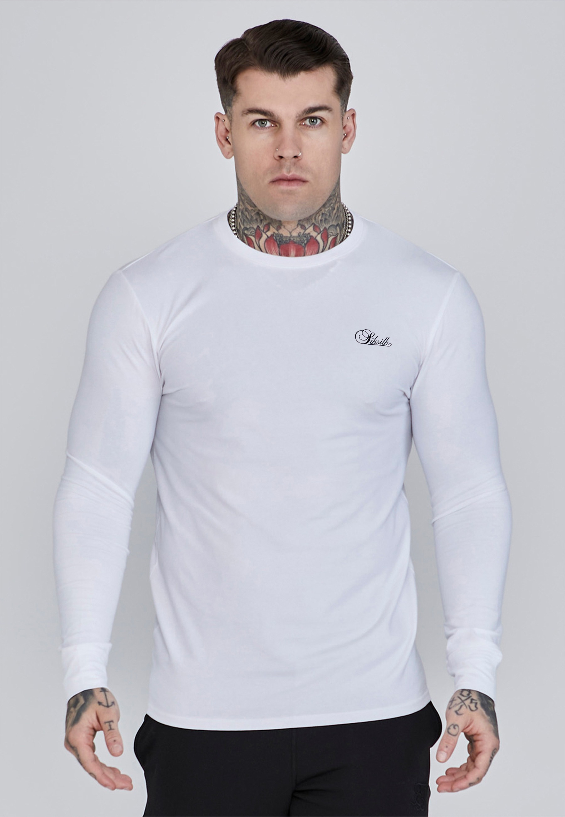Siksilk Langarmshirt »SikSilk Essentials LS T-Shirt« 1