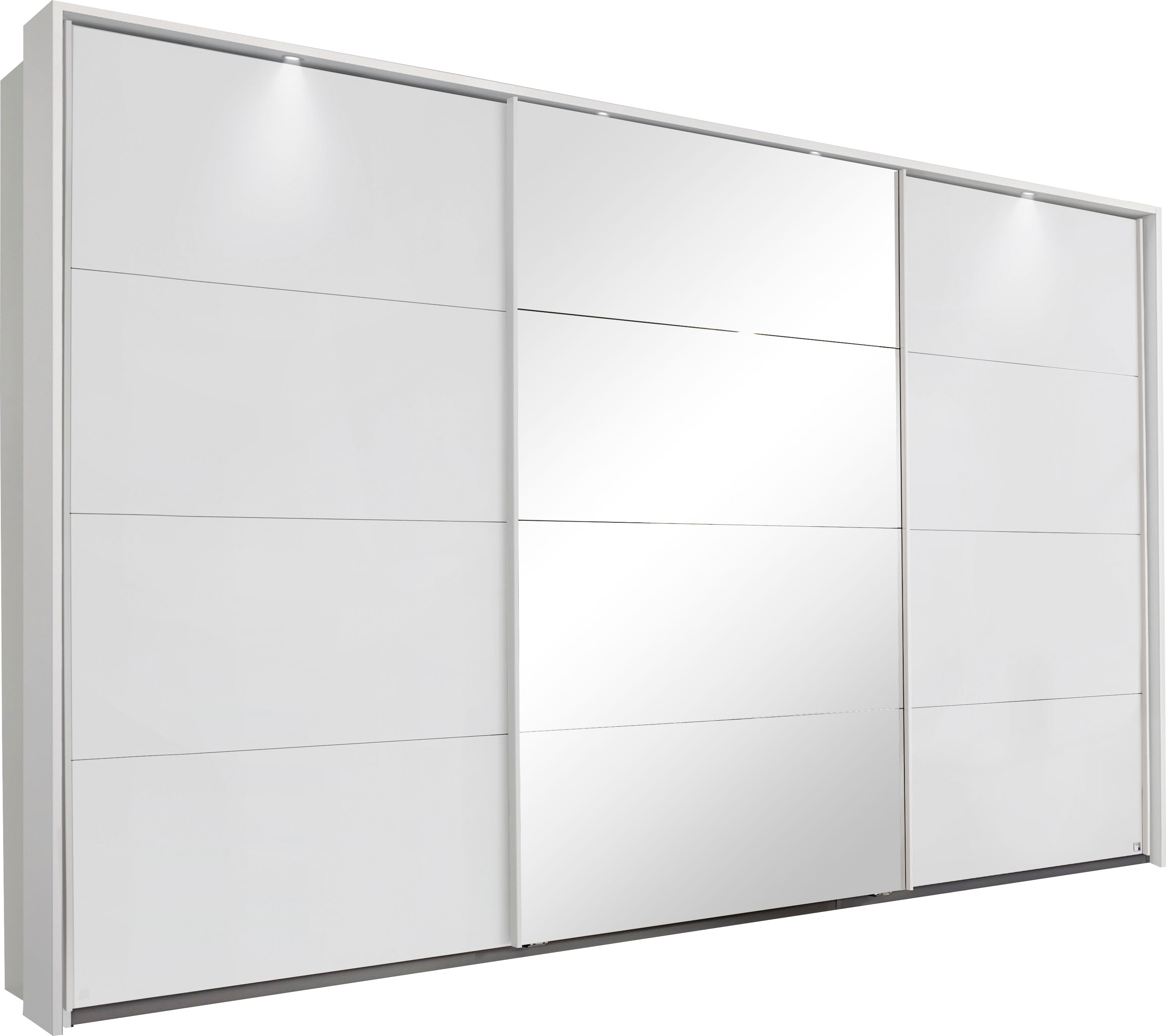 OTTO home Kleiderschrank "Mehrzweckschrank Aktenschrank Möbel Mietswohnung Schlafzimmer TUBONA" Breiten 278/368 cm, Höhen 214/233 cm inkl. Passepartout, Beleuchtung, mit umfangreicher Innenausstattung und Passepartout MADE IN GERMANY