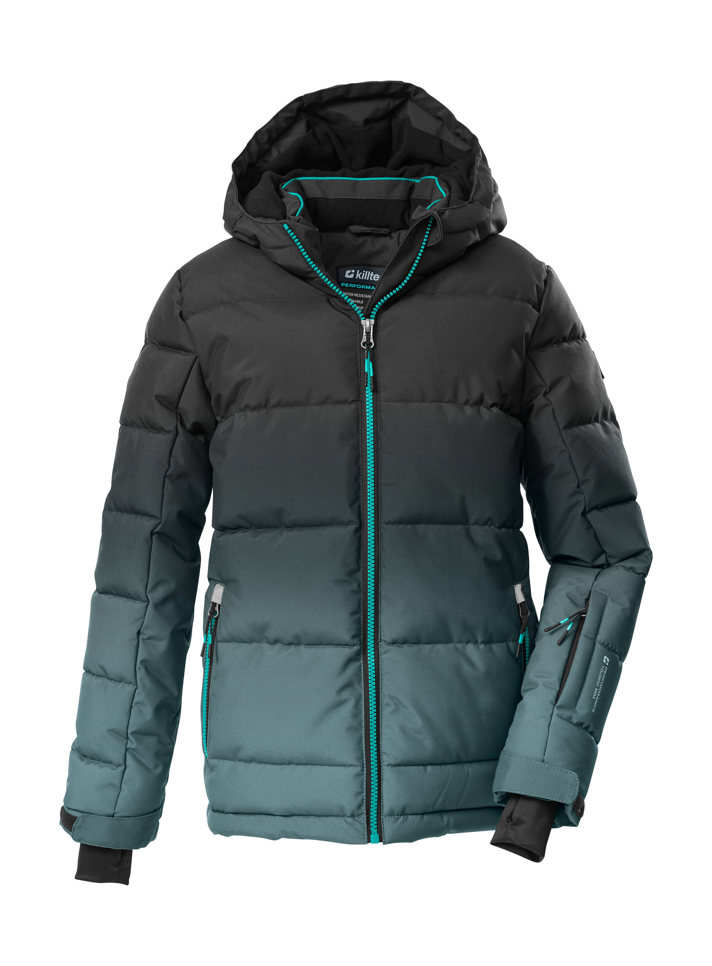 Killtec Skijacke "KSW 382 BYS SKI QLTD JCKT" Wasserabweisende, winddichte Winterjacke mit regulierbarer Kapuze