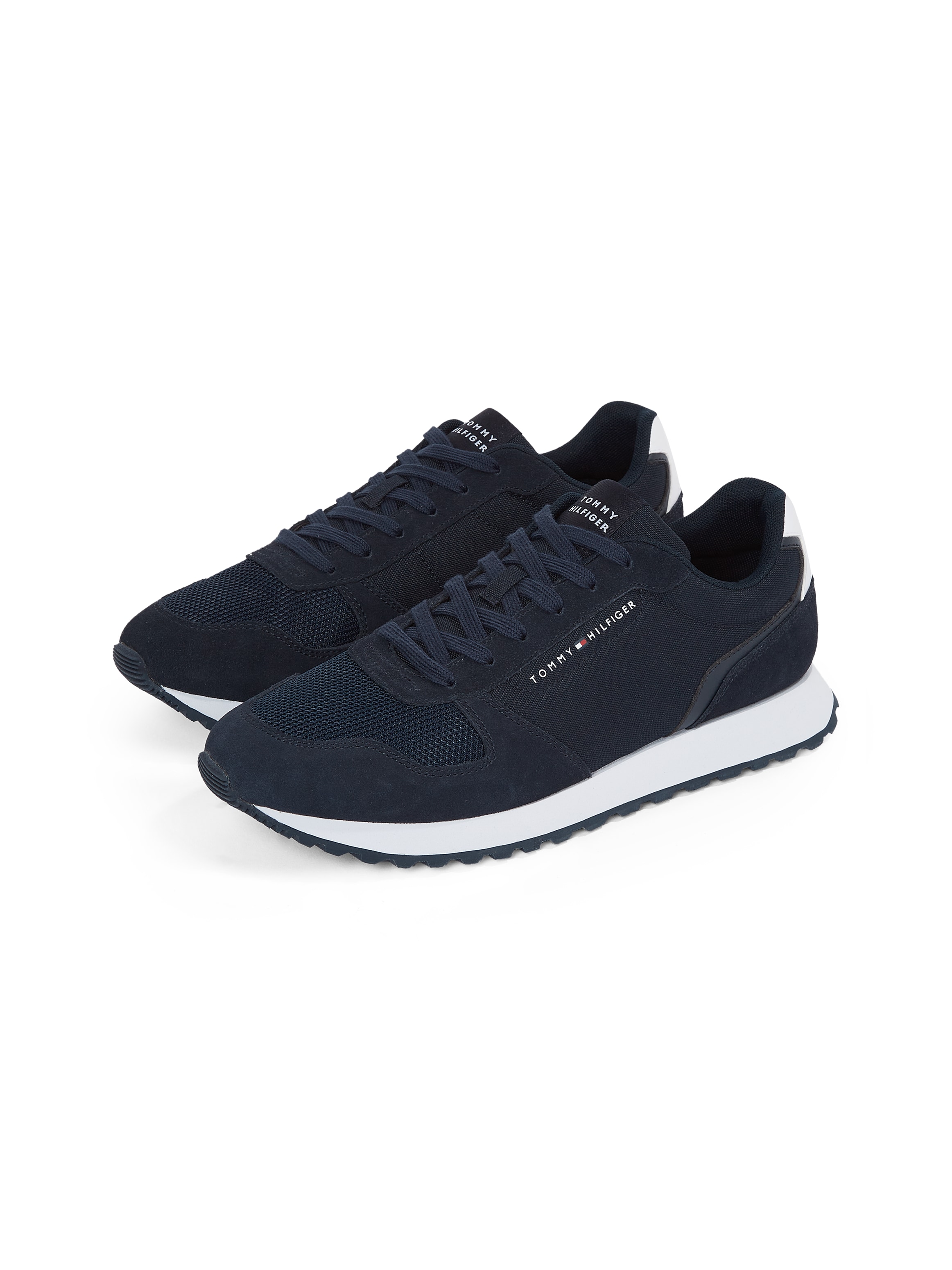 Tommy Hilfiger Sneaker »NEW RUNNER EVA MIX FLAG«, Freizeitschuh, Halbschuh, Schnürschuh mit gepolstertem Schaftrand