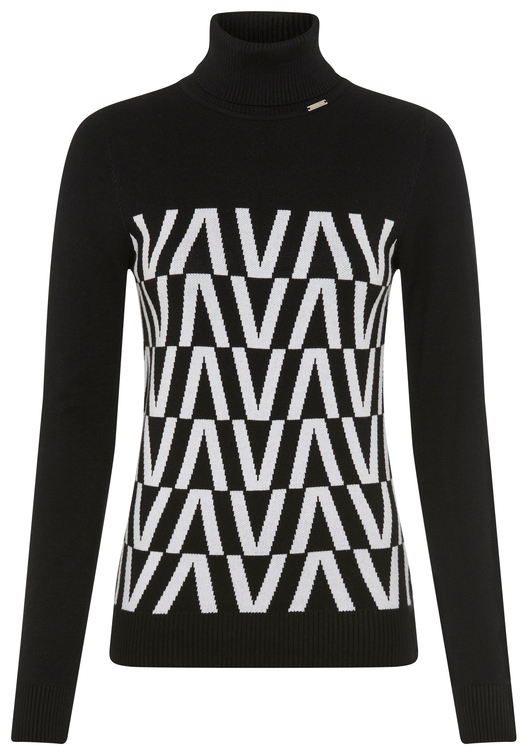 Bruno Banani Stehkragenpullover, in grafischem Strickmuster - NEUE KOLLEKTION