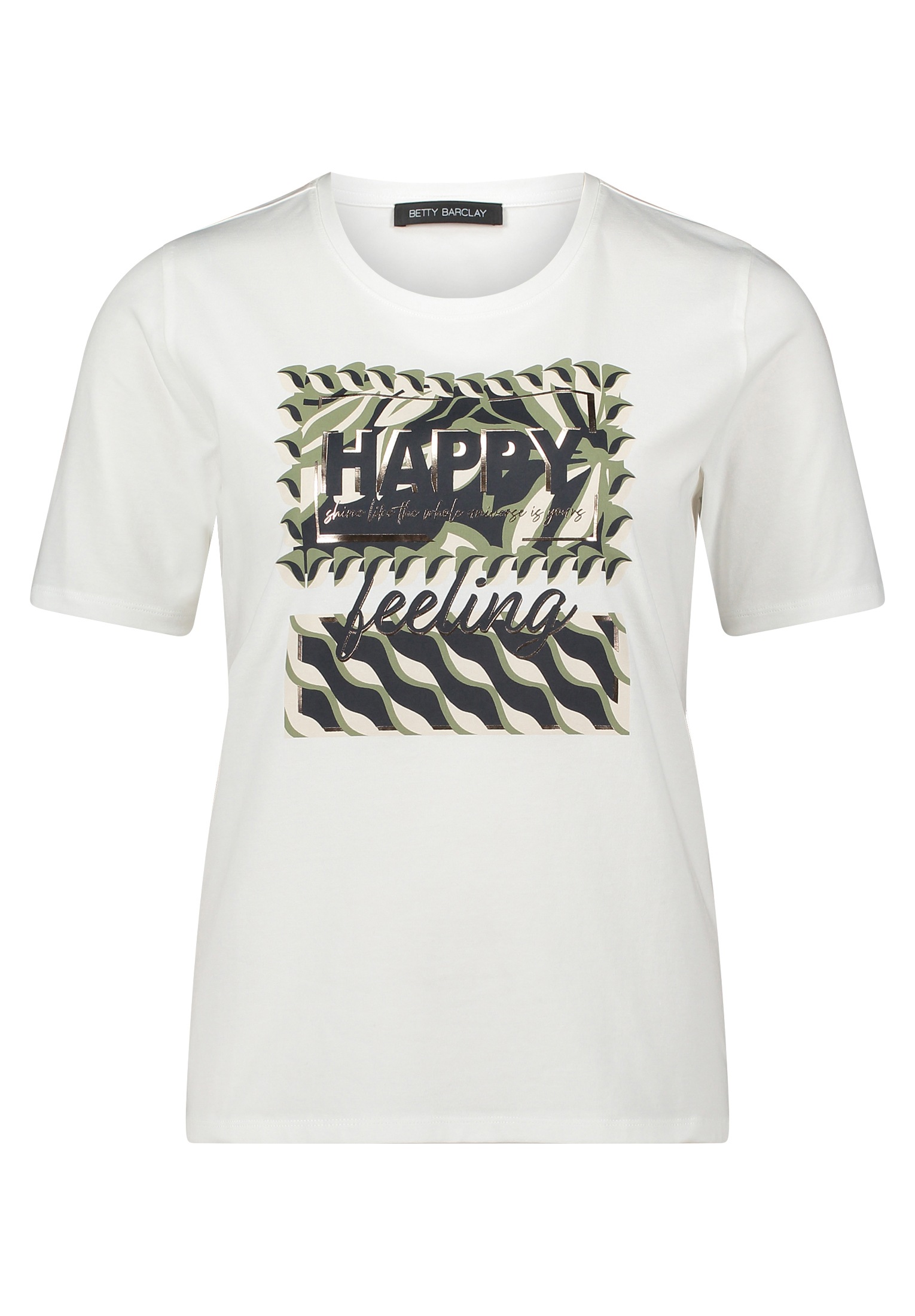 Betty Barclay Kurzarmshirt "Betty Barclay Basic Shirt mit Placement", (1 tl günstig online kaufen