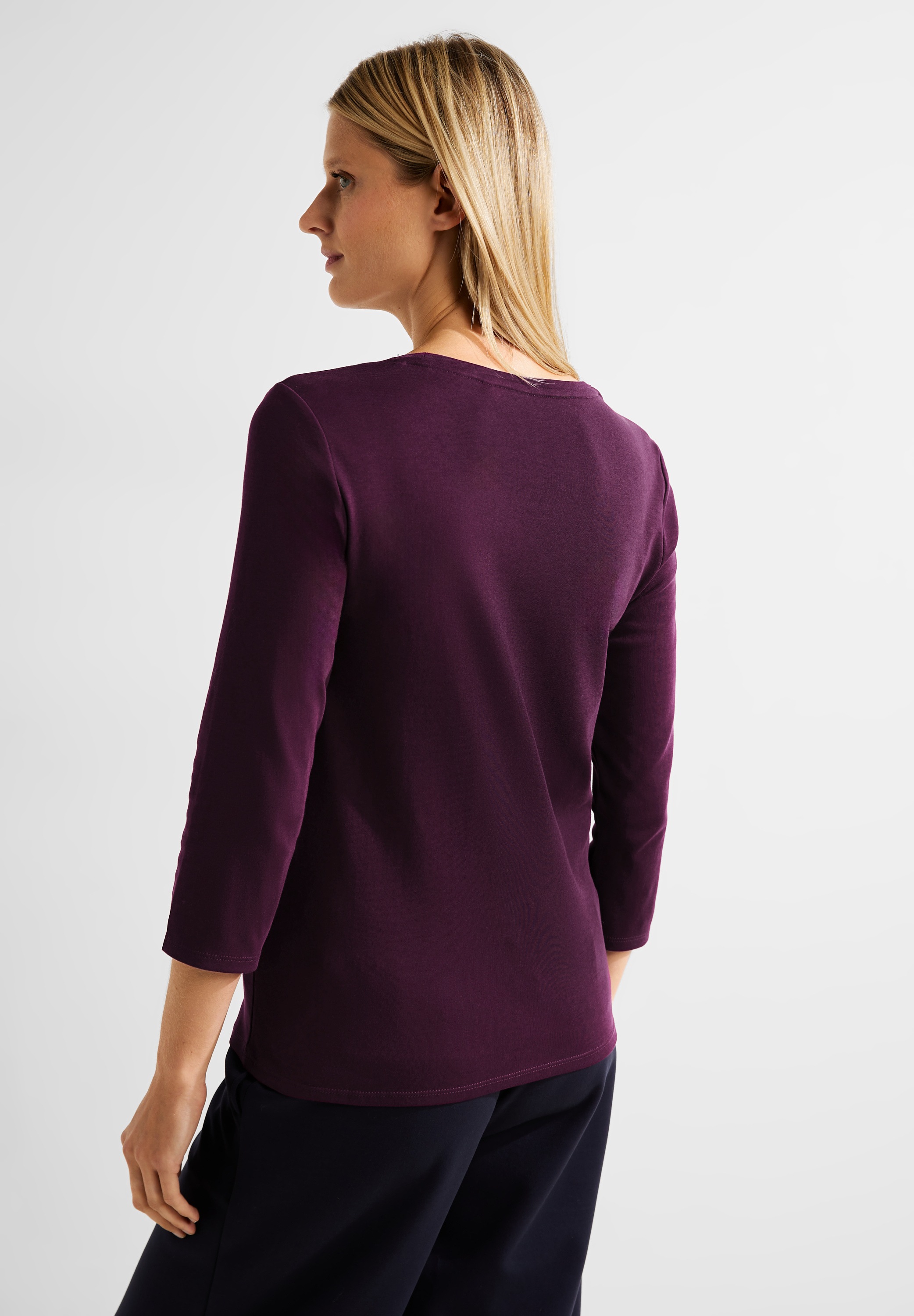 Cecil 3/4-Arm-Shirt, aus reiner Baumwolle