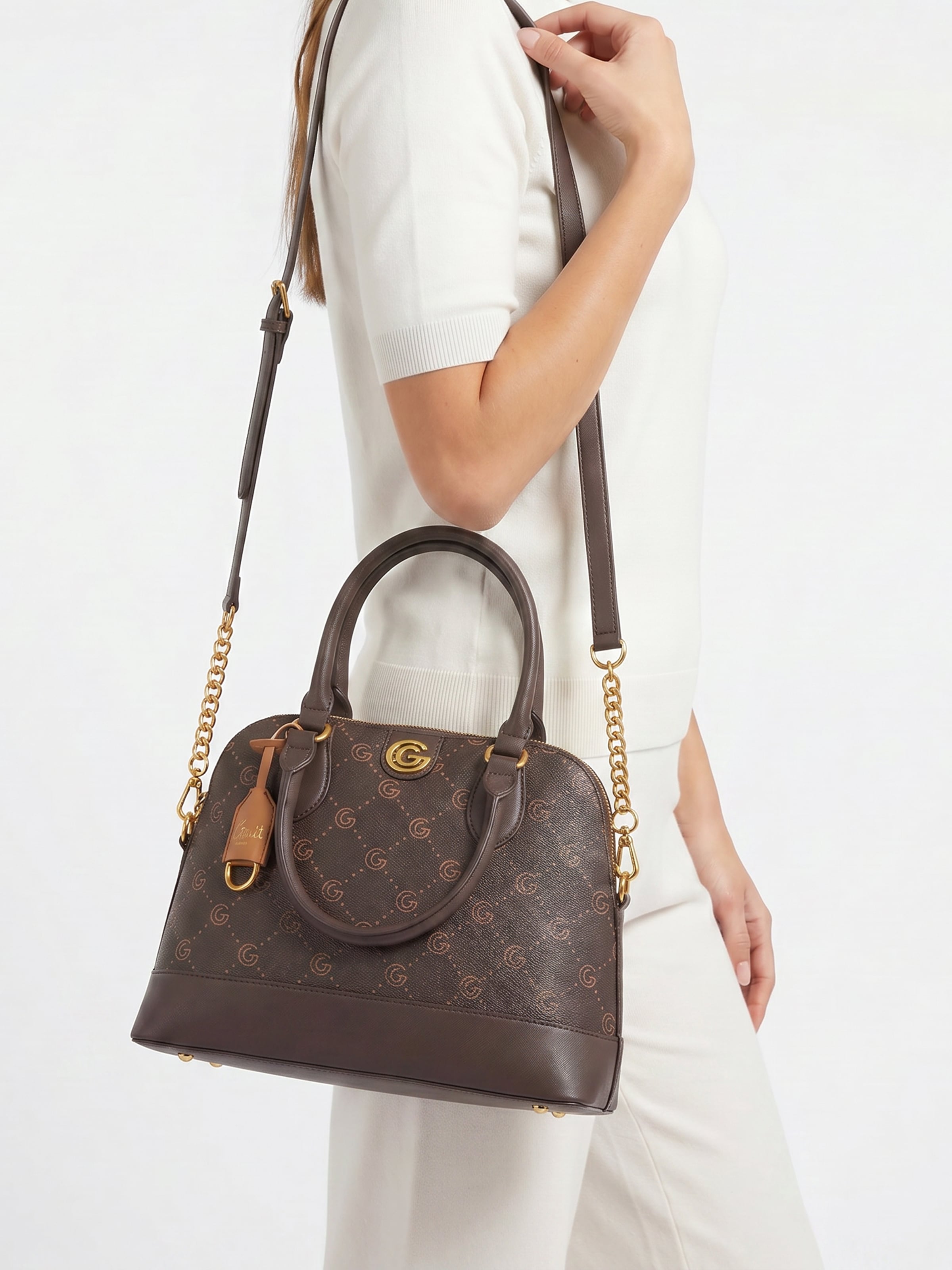 Gabriella GUCCI Handtasche »JACKIE« Damen Umhängetasche, Handtasche, Tragetasche mit Logoverzierung
