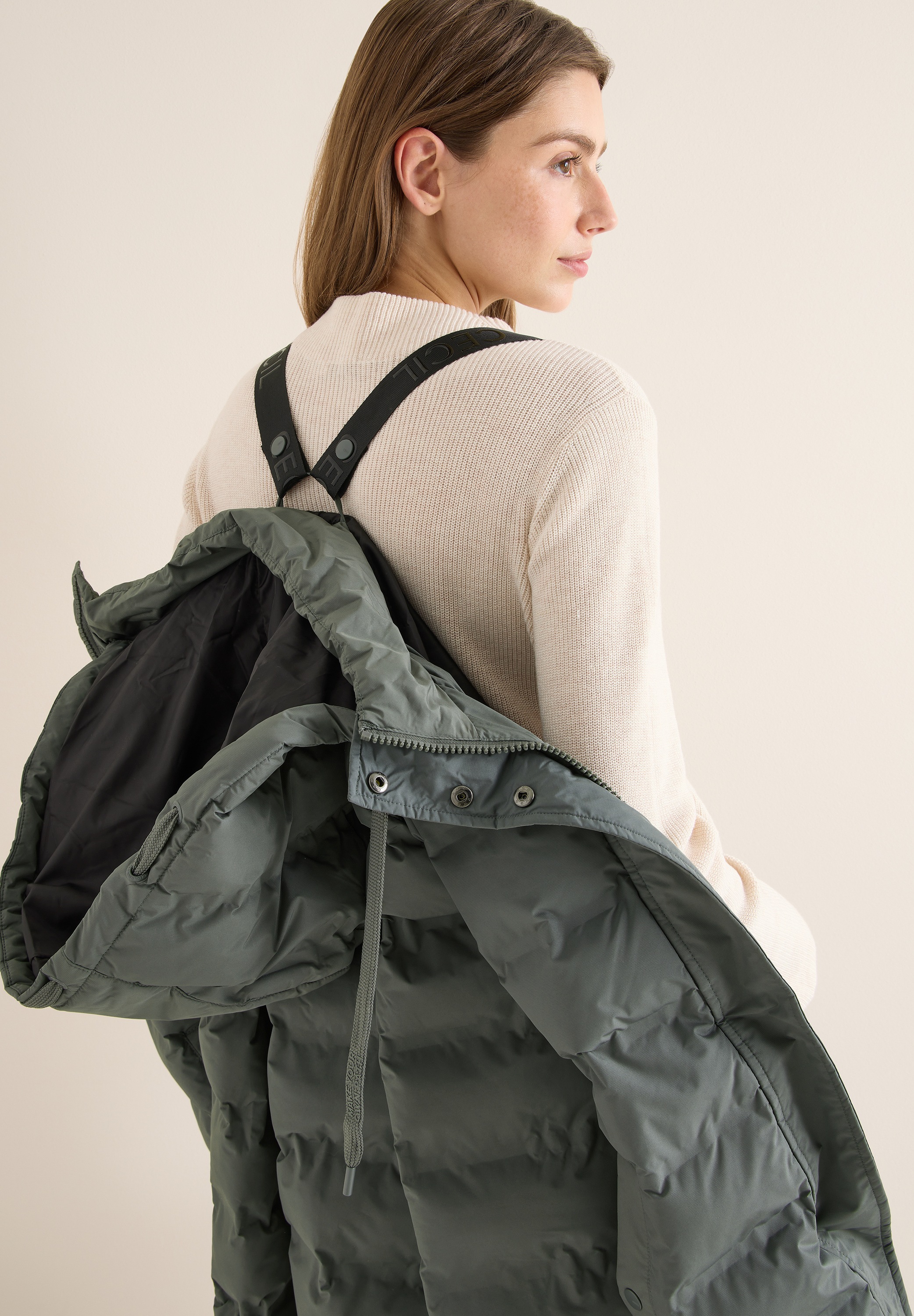 Thumbnail - Cecil Steppmantel mit Kapuze