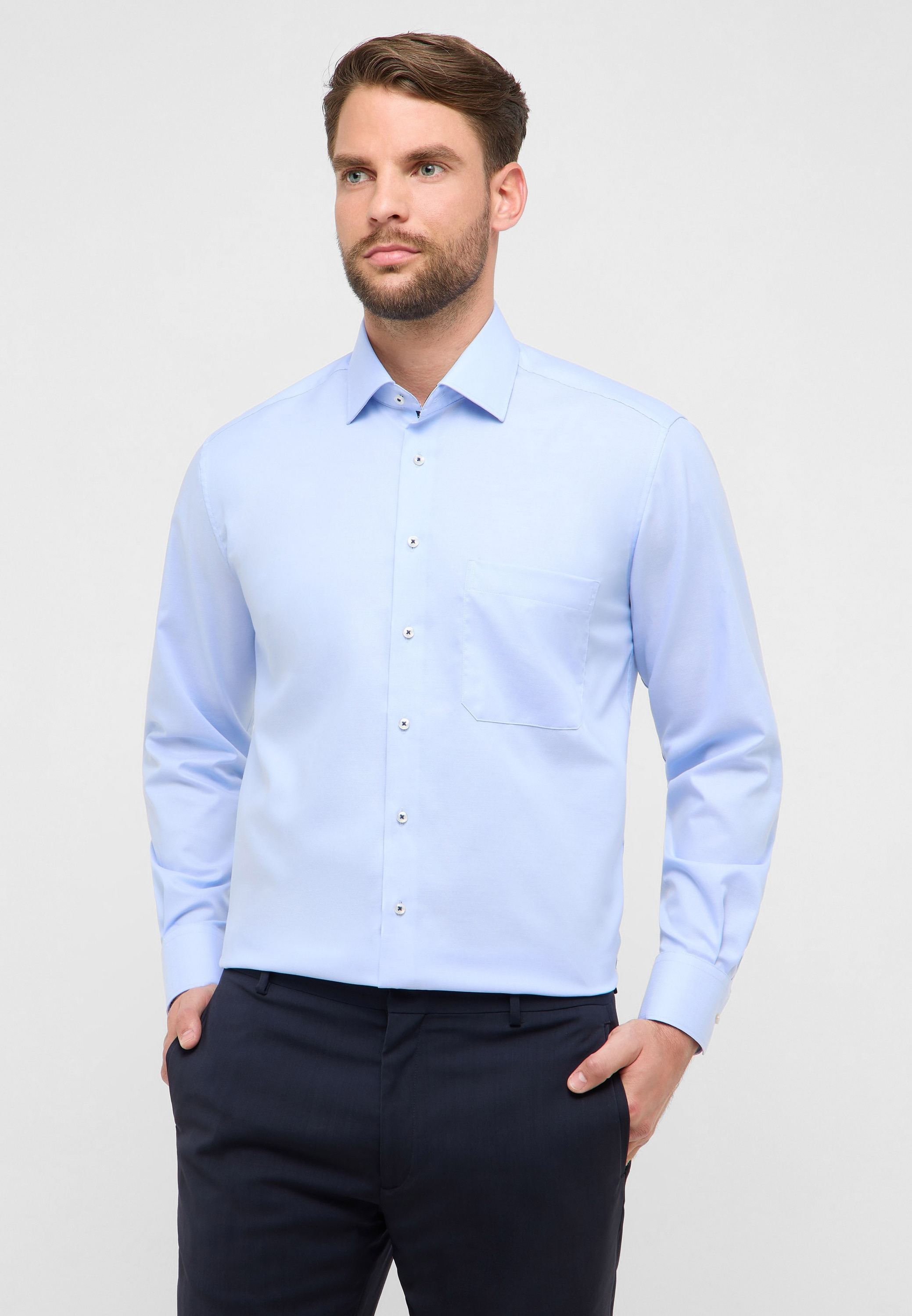 Eterna Langarmhemd "COMFORT FIT" NON IRON (bügelfrei) günstig online kaufen