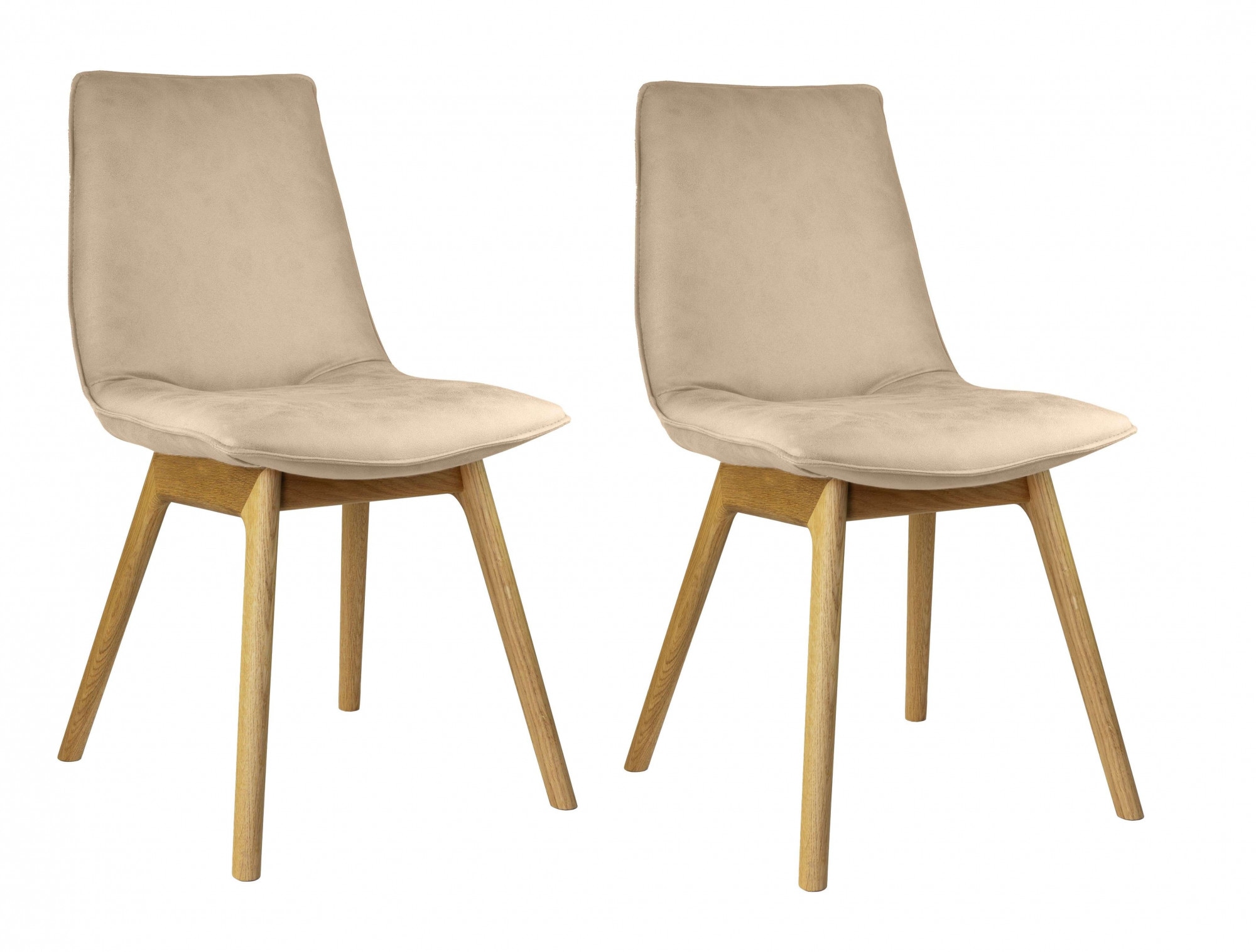 andas Esszimmerstuhl "Ramon", (Set), 2 St., Microfaser, mit Massivholzbeine günstig online kaufen