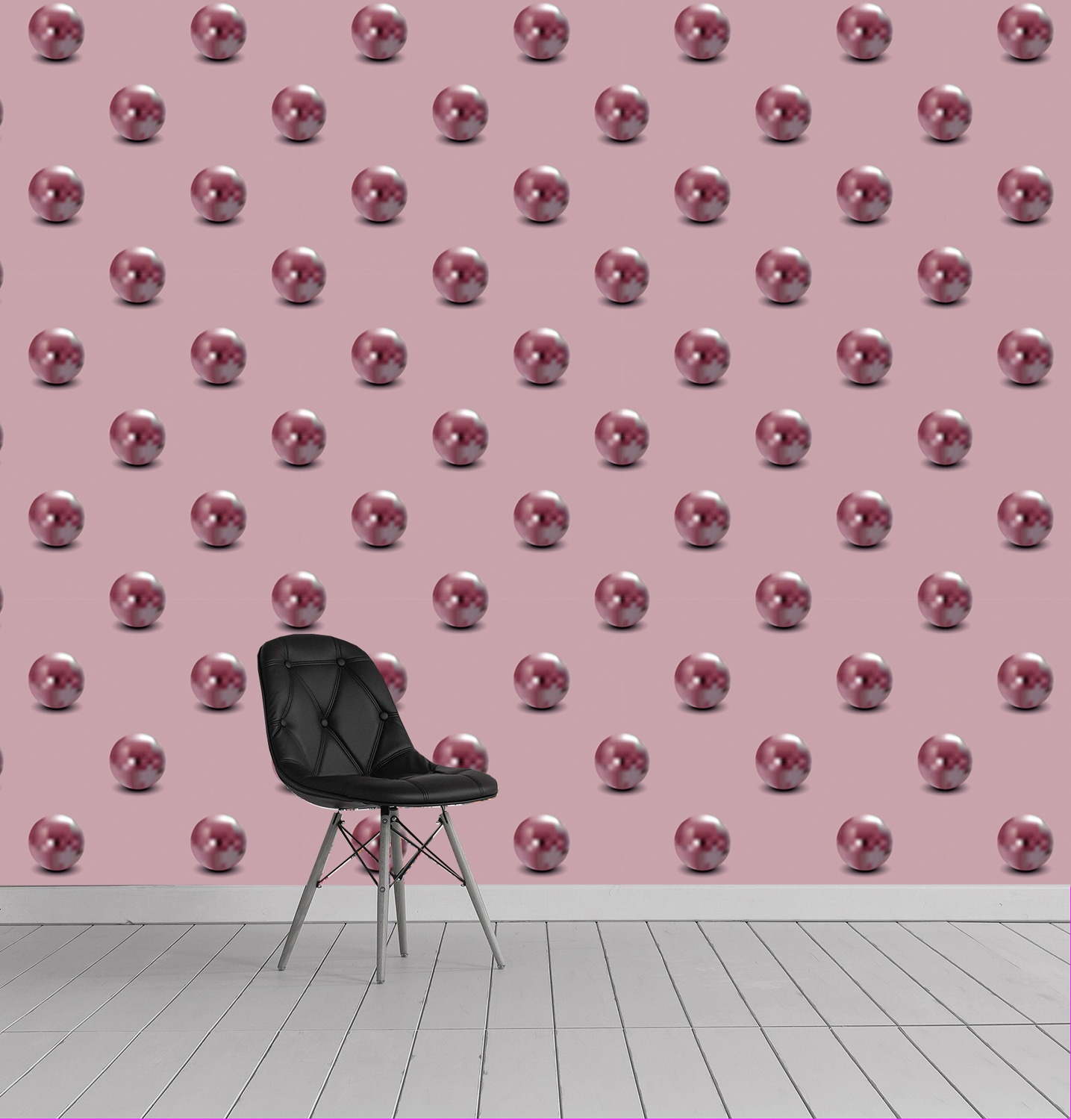 queence Vinyltapete »Inoica«, bedruckt-Motiv-gemustert-3D-Optik-gepunktet, 90x250cm, selbstklebend, kinderleichte Anbringung, Sticker