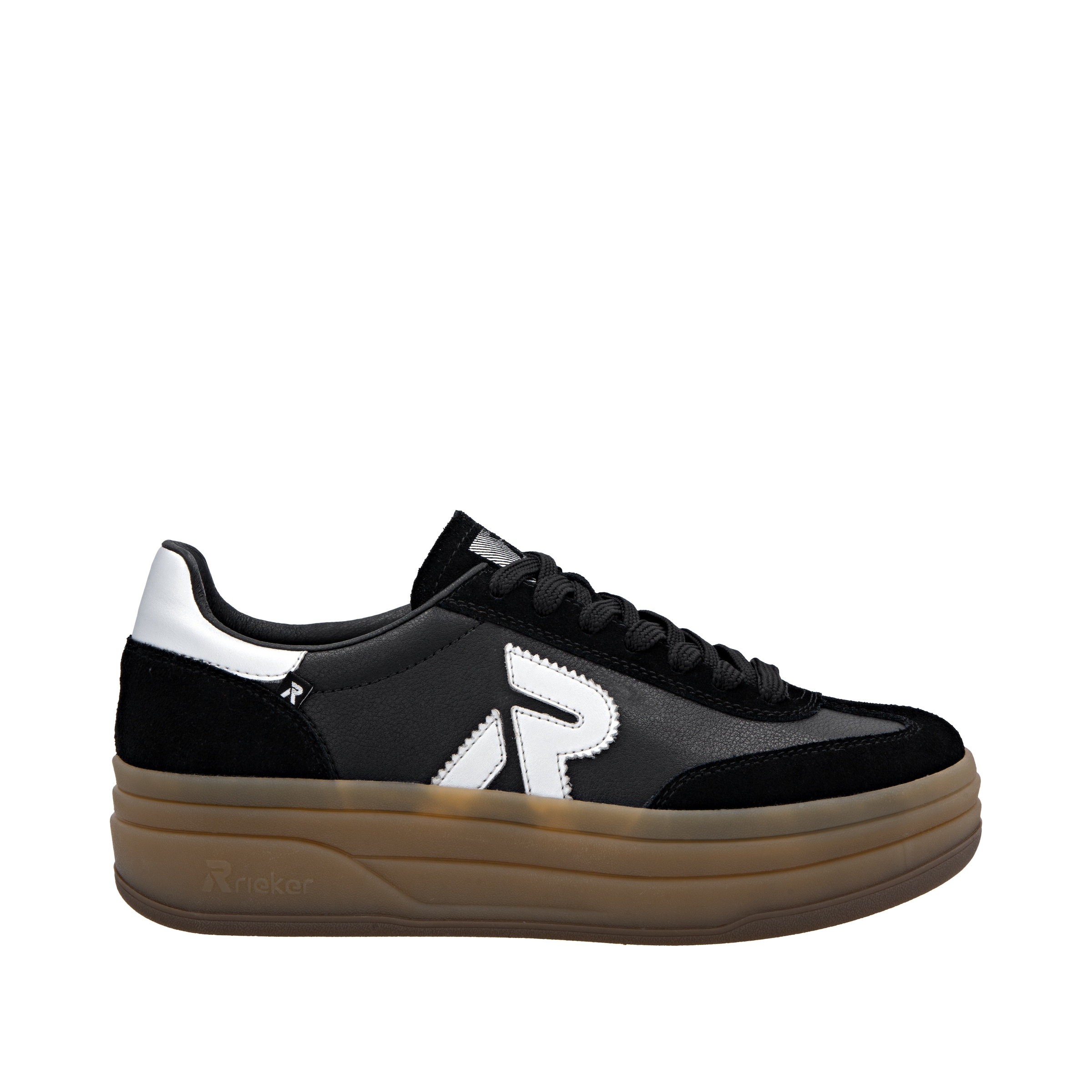 RIEKER Sport Plateausneaker »Swing2GO«, Retro-Sneaker, Schnürschuh, Halbschuh mit trendiger Plateausohle