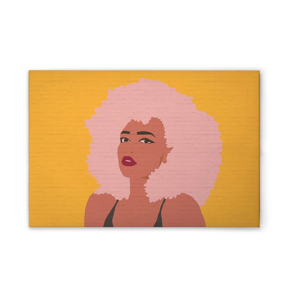 A.S. Création Leinwandbild "Whitney 2 - Wandbild Gelb Rosa Braun Keilrahmen günstig online kaufen