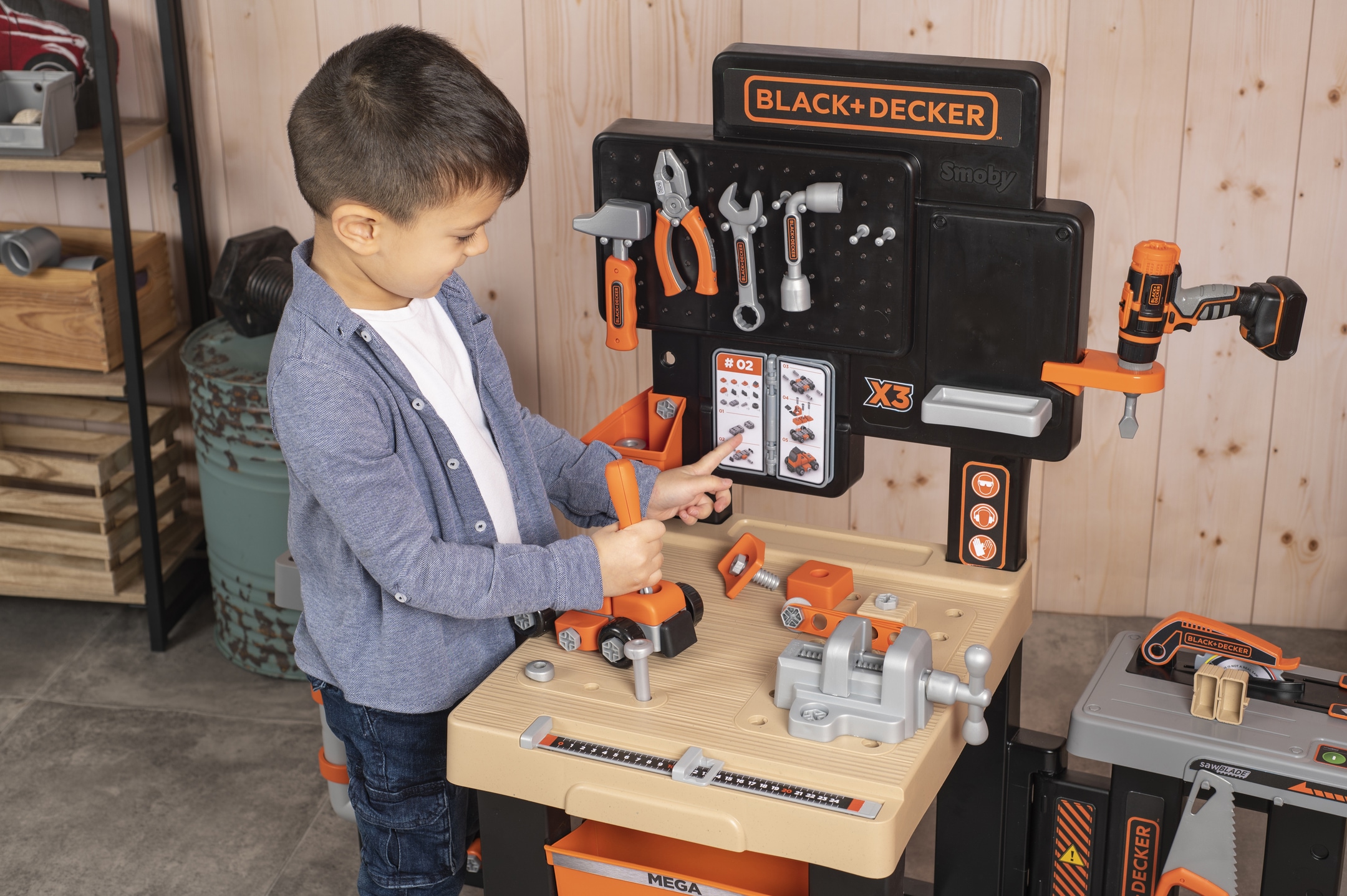 Smoby Spielwerkbank »Black + Decker, Mega Werkbank Center«