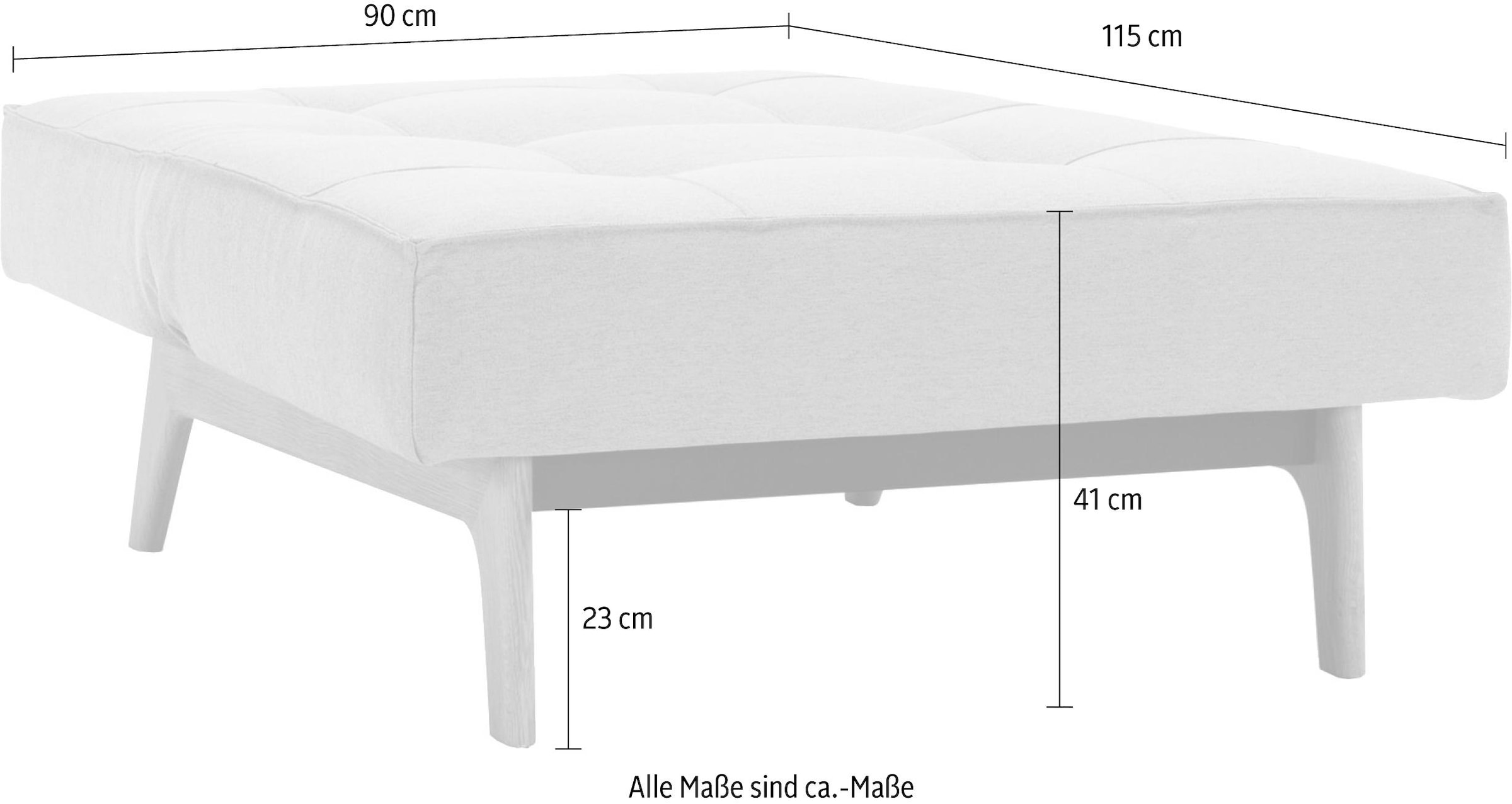 INNOVATION LIVING ™ Sessel »Splitback«, mit Eik Beine, in skandinavischen Design