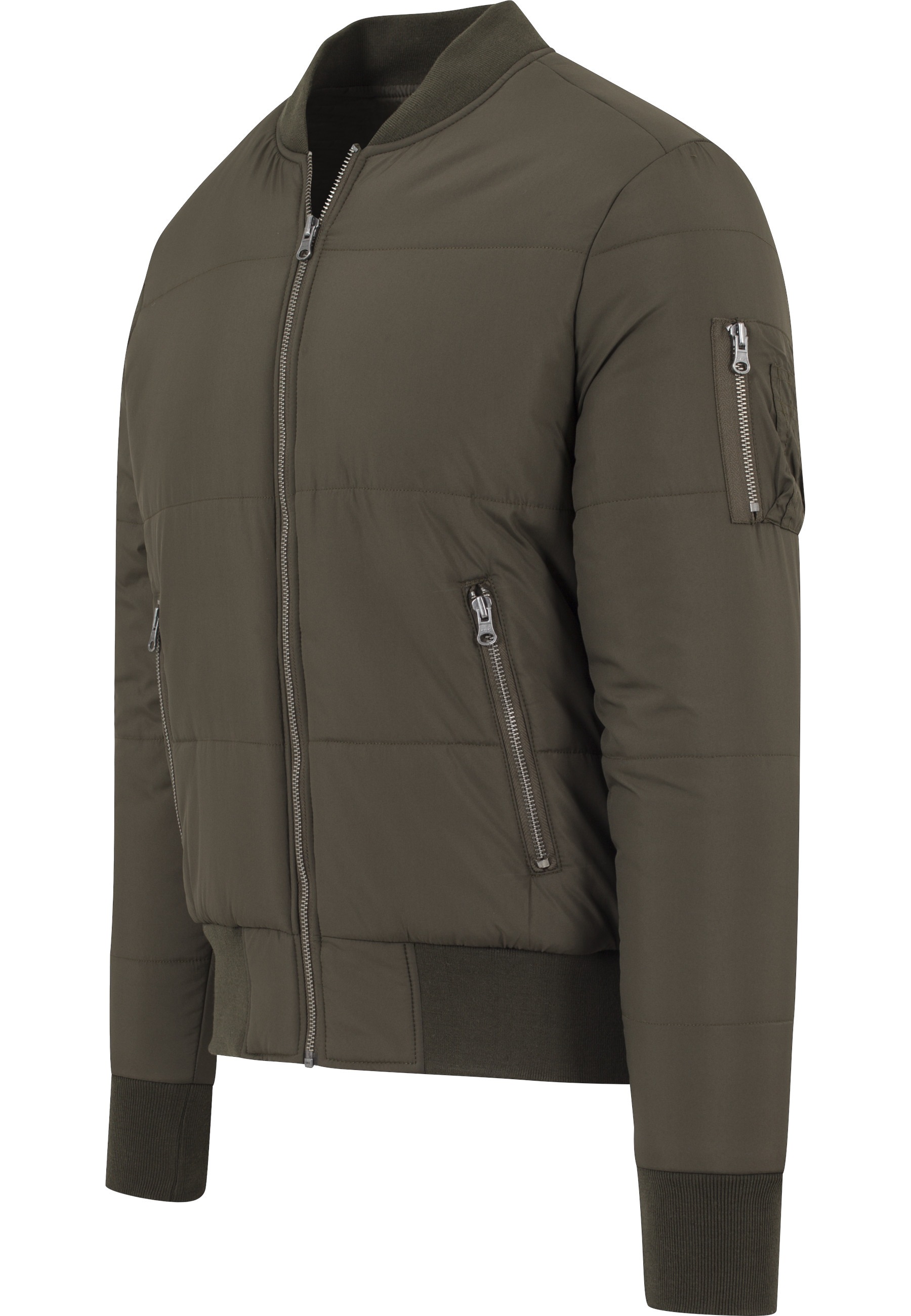 URBAN CLASSICS Anorak »Urban Classics Herren Basic Quilt Bomber Jacket« 1 Stk. tlg. ohne Kapuze