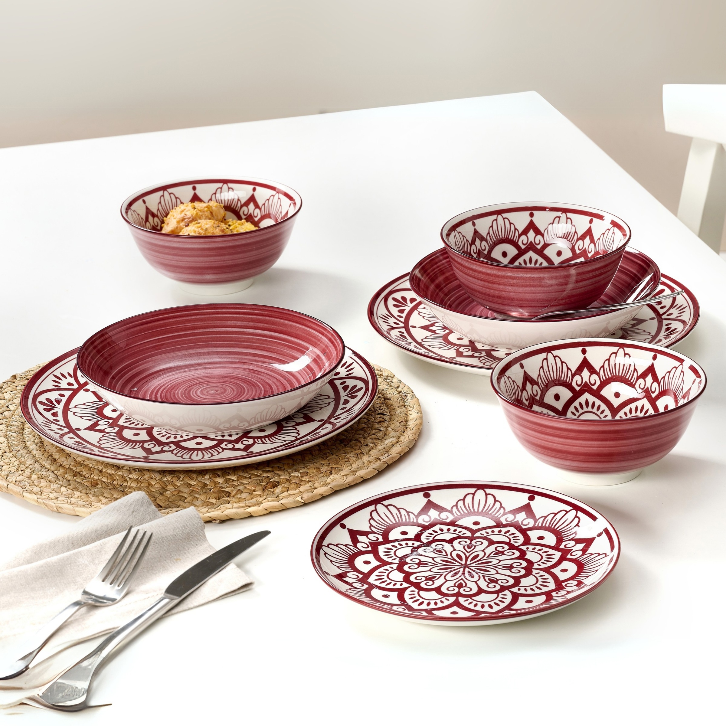 Ritzenhoff & Breker Tafelservice "Doha" Teller Set, aus Porzellan für 4 Per günstig online kaufen