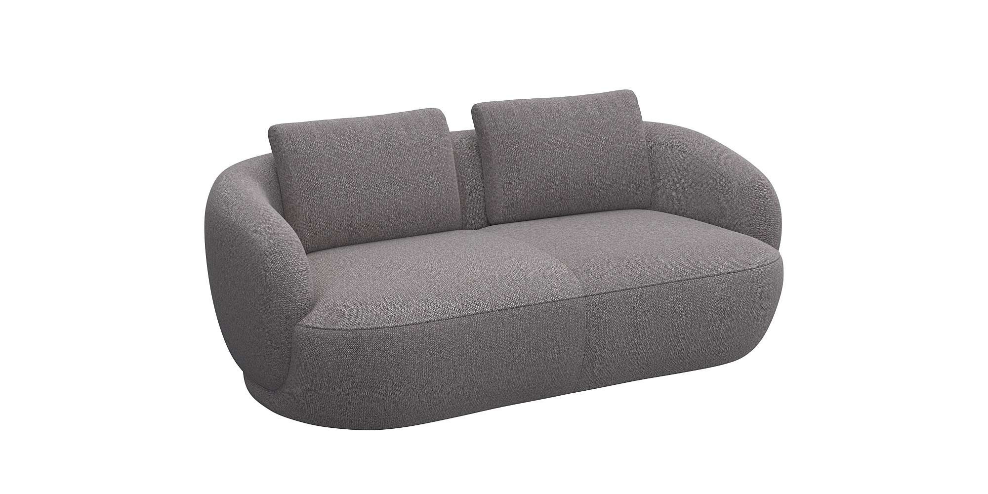 FLEXLUX 2,5-Sitzer »Torino, rund, Couch, Loveseat,«, Modernes, organisches Sofa-Design, Kaltschaum, Wellenunterfederung