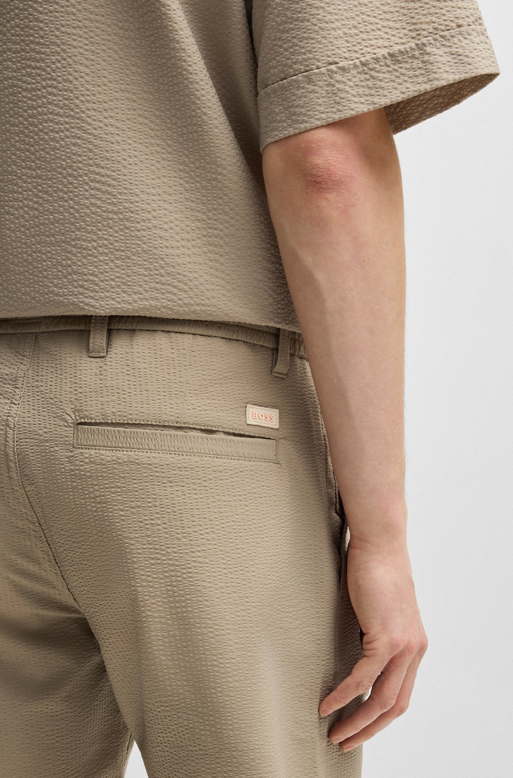 BOSS ORANGE Chinoshorts »Chino-tapered-DS-1«, mit Kordelzug