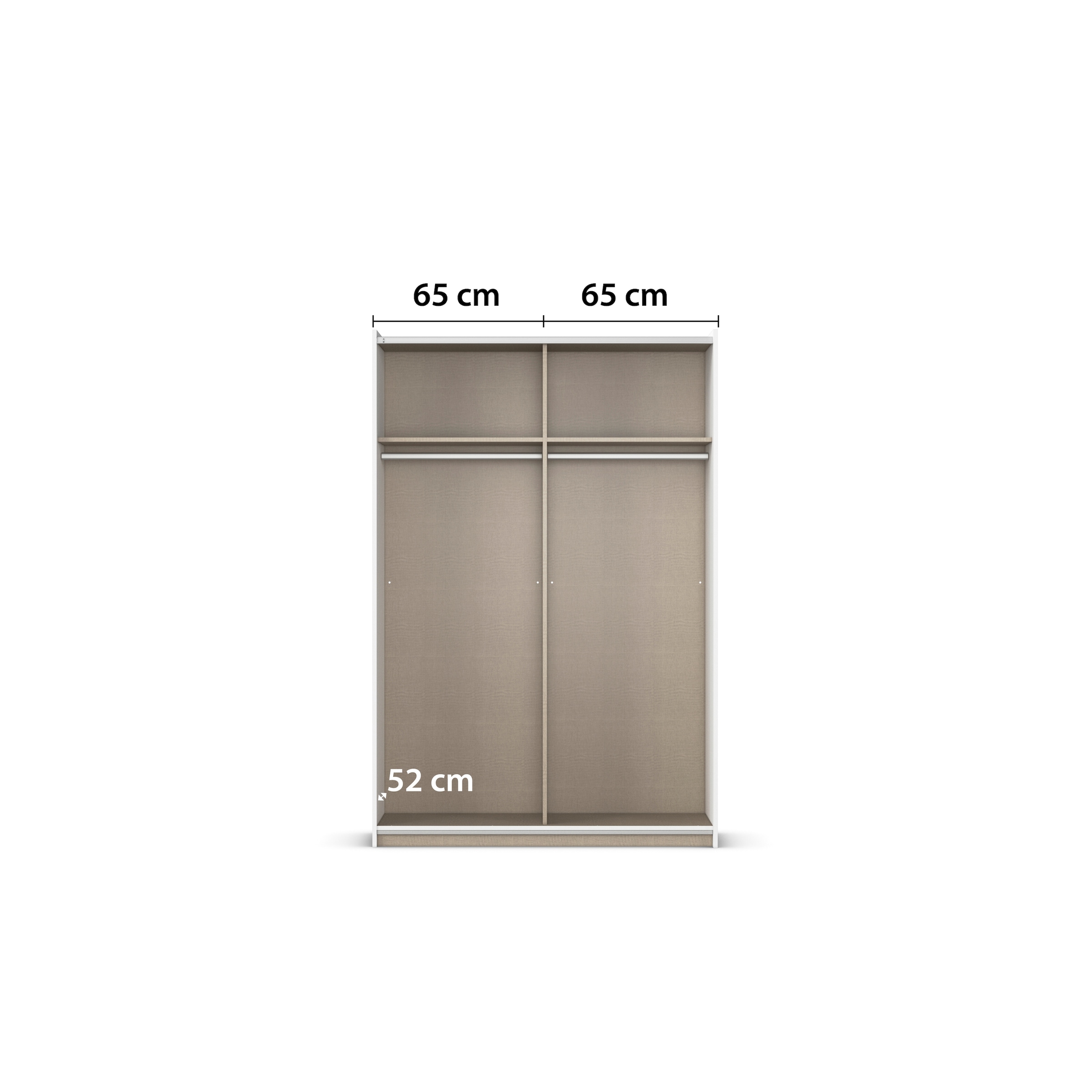 rauch Schwebetürenschrank »Kleiderschrank Schrank Garderobe Schlafzimmerschrank OXFORD«, (in 3 verschiedenen Ausstattungen BASIC/CLASSIC/PREMIUM), mit Griffleisten aus Metall, auch für kleinere Räume MADE IN GERMANY
