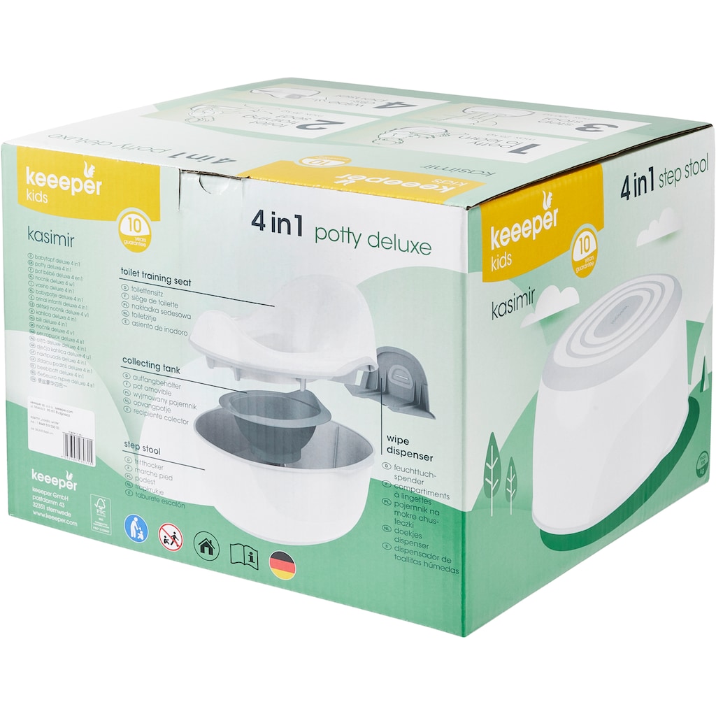 keeeper Toilettentrainer »kasimir babytopf deluxe 4in1, nordic white«