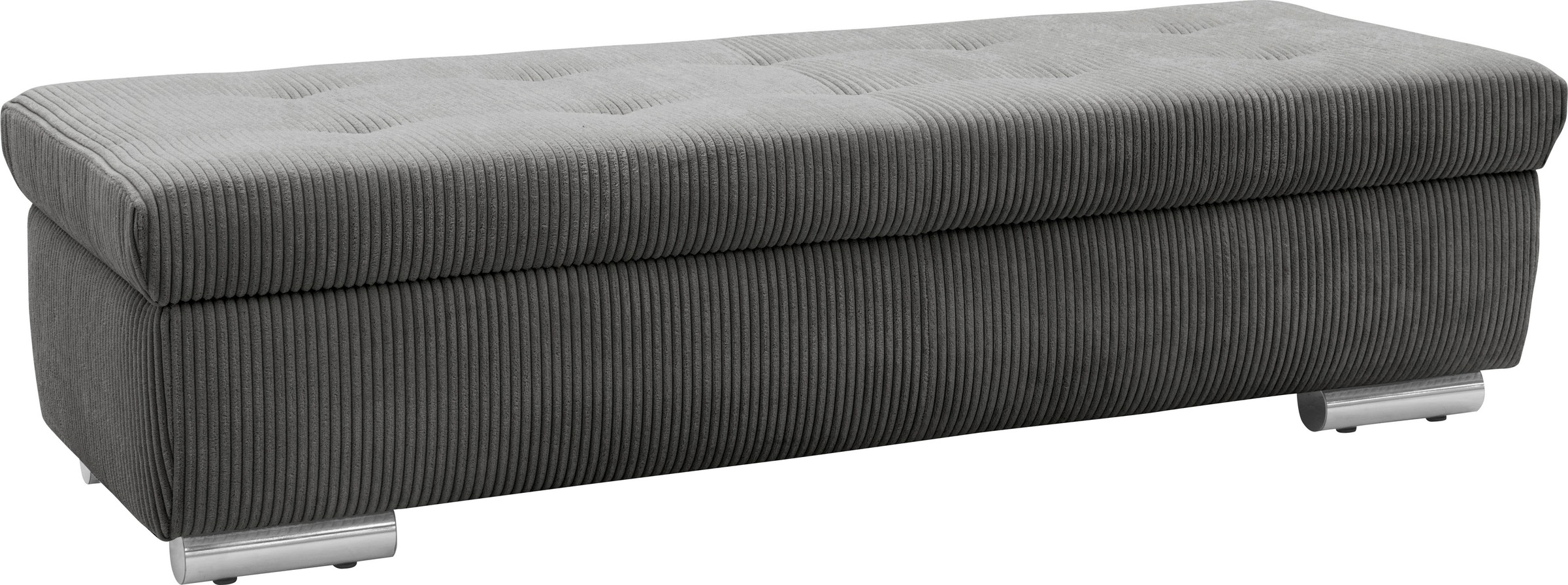 DOMO collection Hocker »Treviso XXL: B/T/H: 161/60/41 cm«, mit Stauraum, auch in Cord, passend zur Serie, moderne Steppung