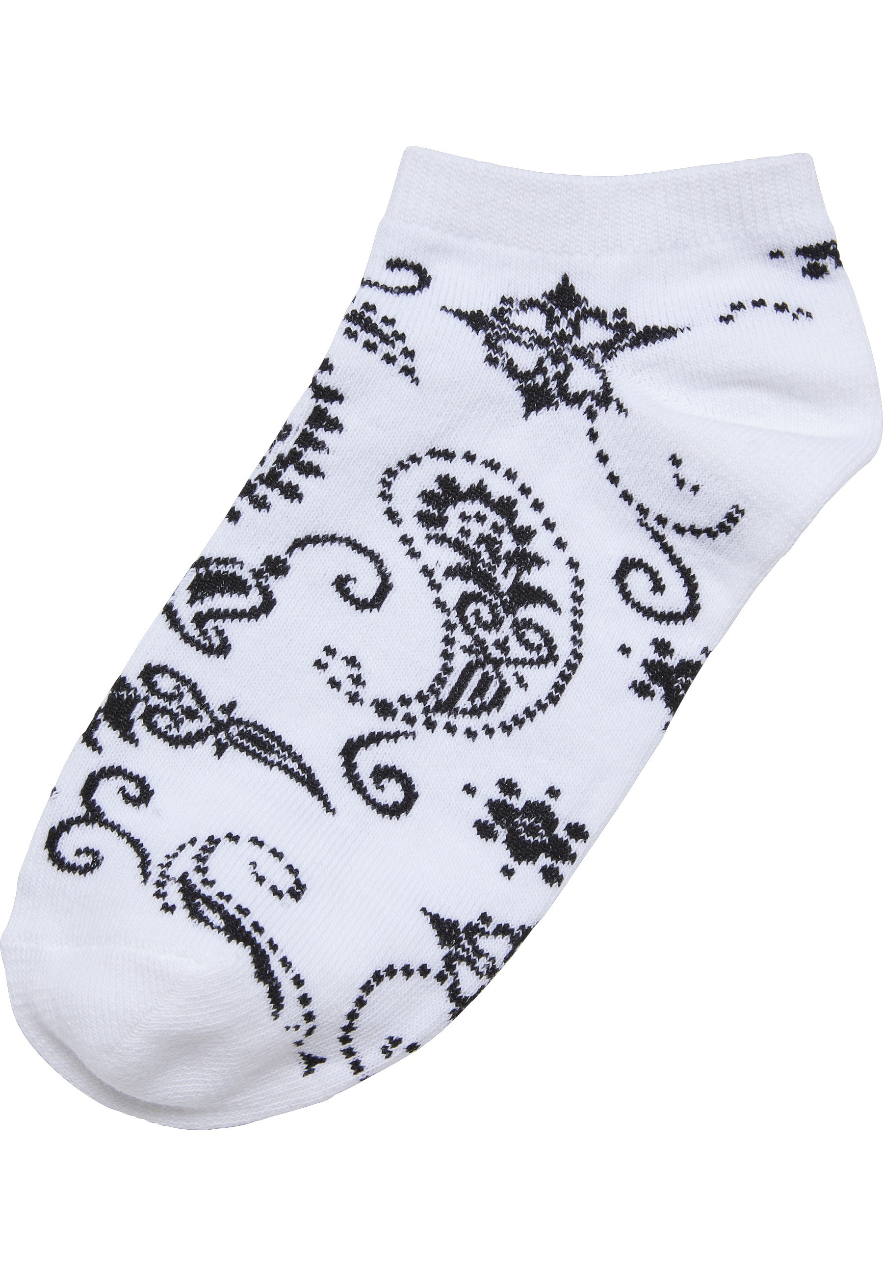 URBAN CLASSICS Basicsocken »Urban Classics Unisex Bandana Pattern No Show Socks 5-Pack« 1 Paar tlg.
