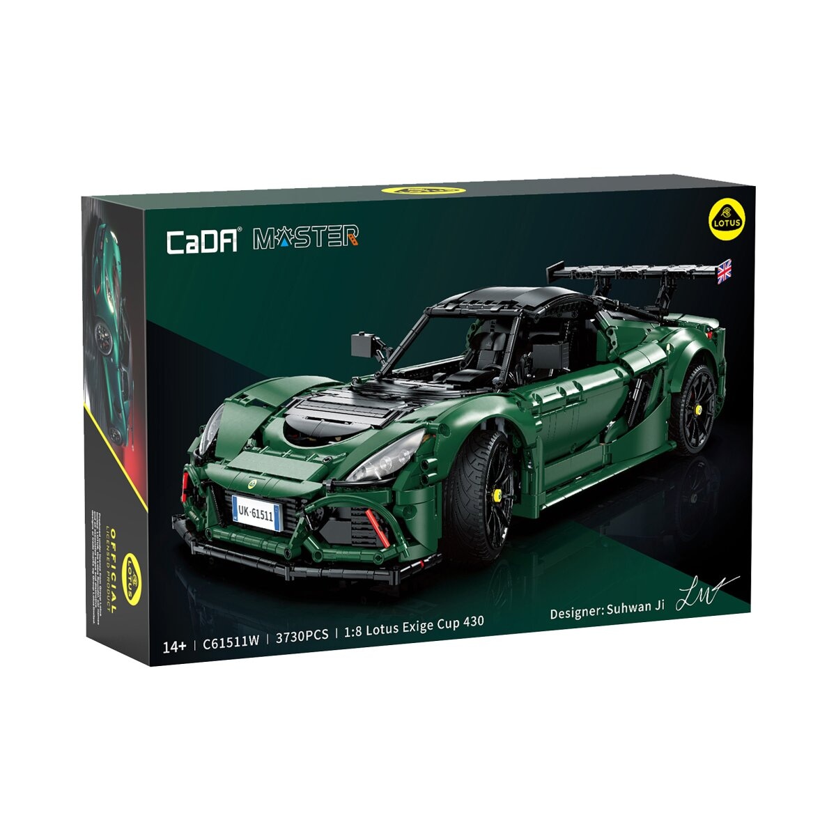 Jamara Konstruktions-Spielset »CaDA, Brick, Lotus Exige Cup 430 grün (402920)« im Maßstab 1:8
