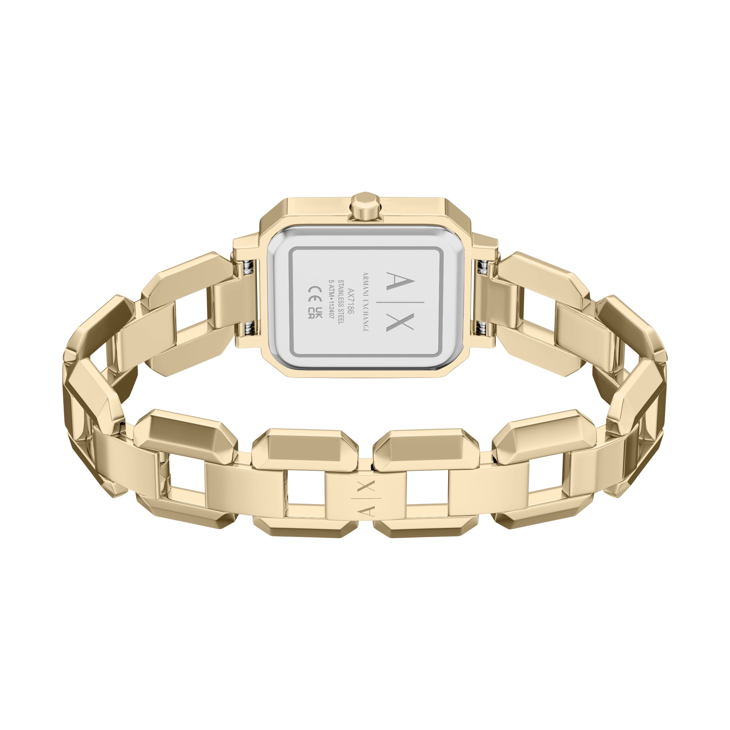 ARMANI EXCHANGE Quarzuhr Armbanduhr, Damenuhr, Edelstahlarmband, Ideal auch als Geschenk