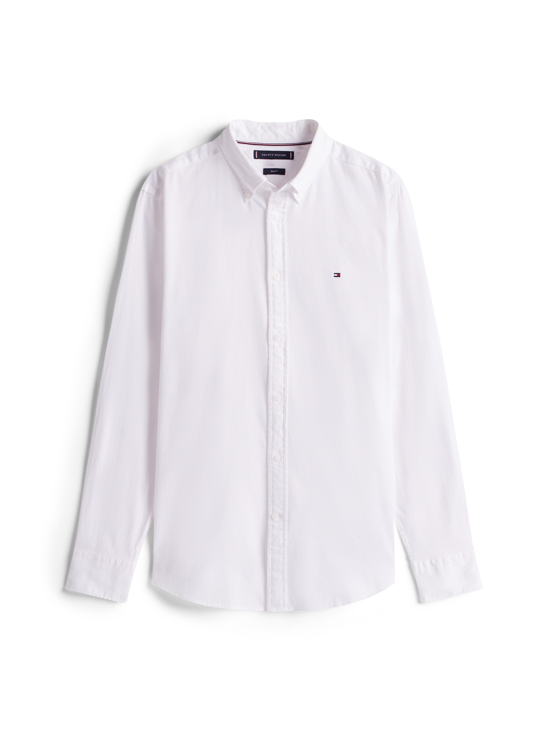 Tommy Hilfiger Langarmhemd »DOBBY«, Slim Fit, Button-down-Kragen