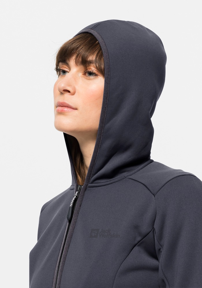 Thumbnail - Jack Wolfskin Fleecejacke "BAISELBERG HOODED FZ W", mit Kapuze