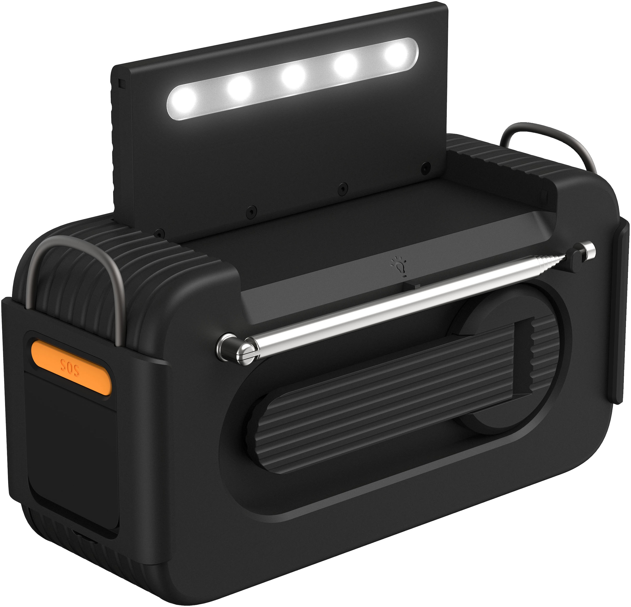 Philips Notfallradio »TAR3500/00« ( AM-Tuner | FM-Tuner 3 W) Kurbelradio, LED-Leuchte, lauter SOS-Alarm + Blinkleuchte,USB-C, USB-A