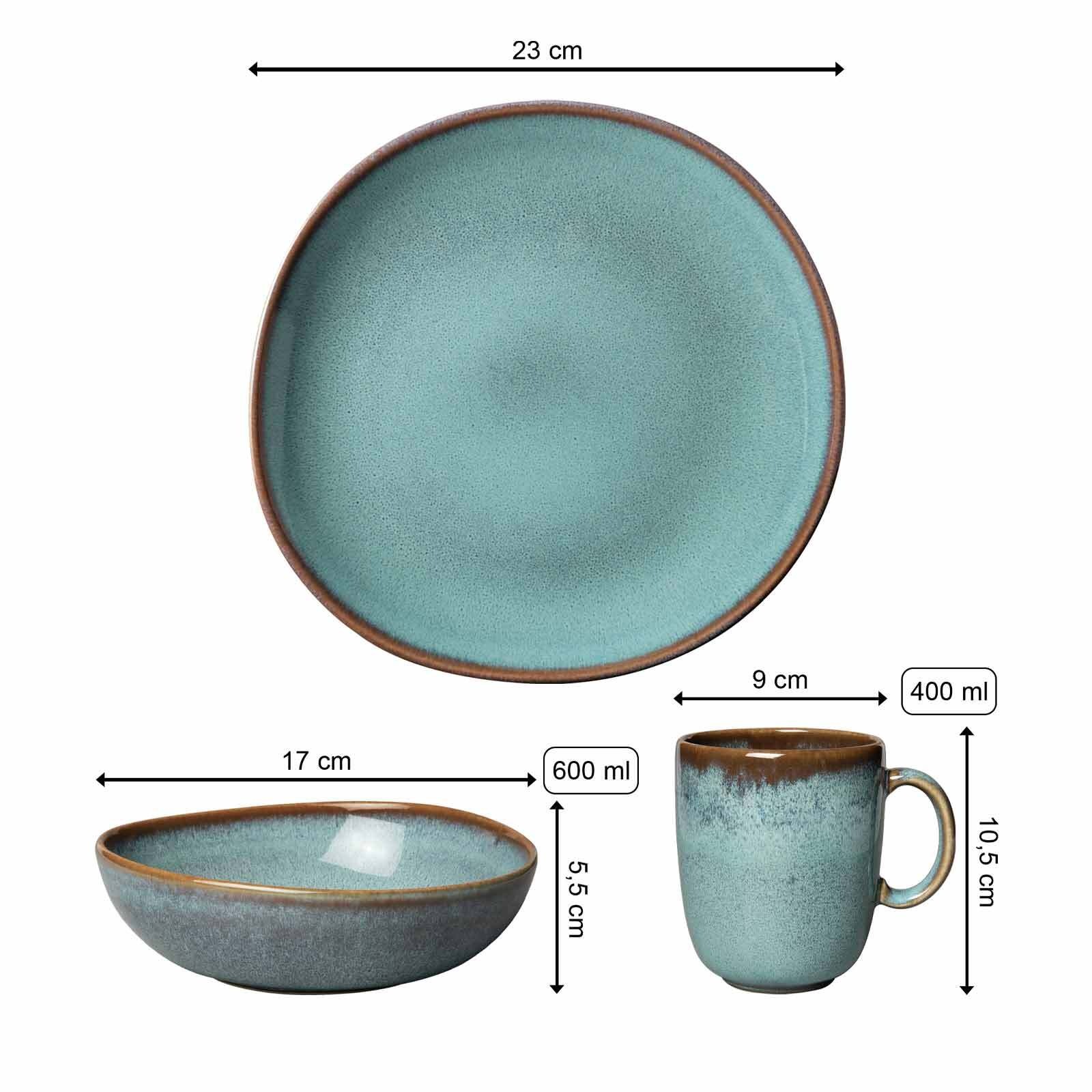 like. by Villeroy & Boch Geschirr-Set »Frühstücks-Set Lave 6er Set«