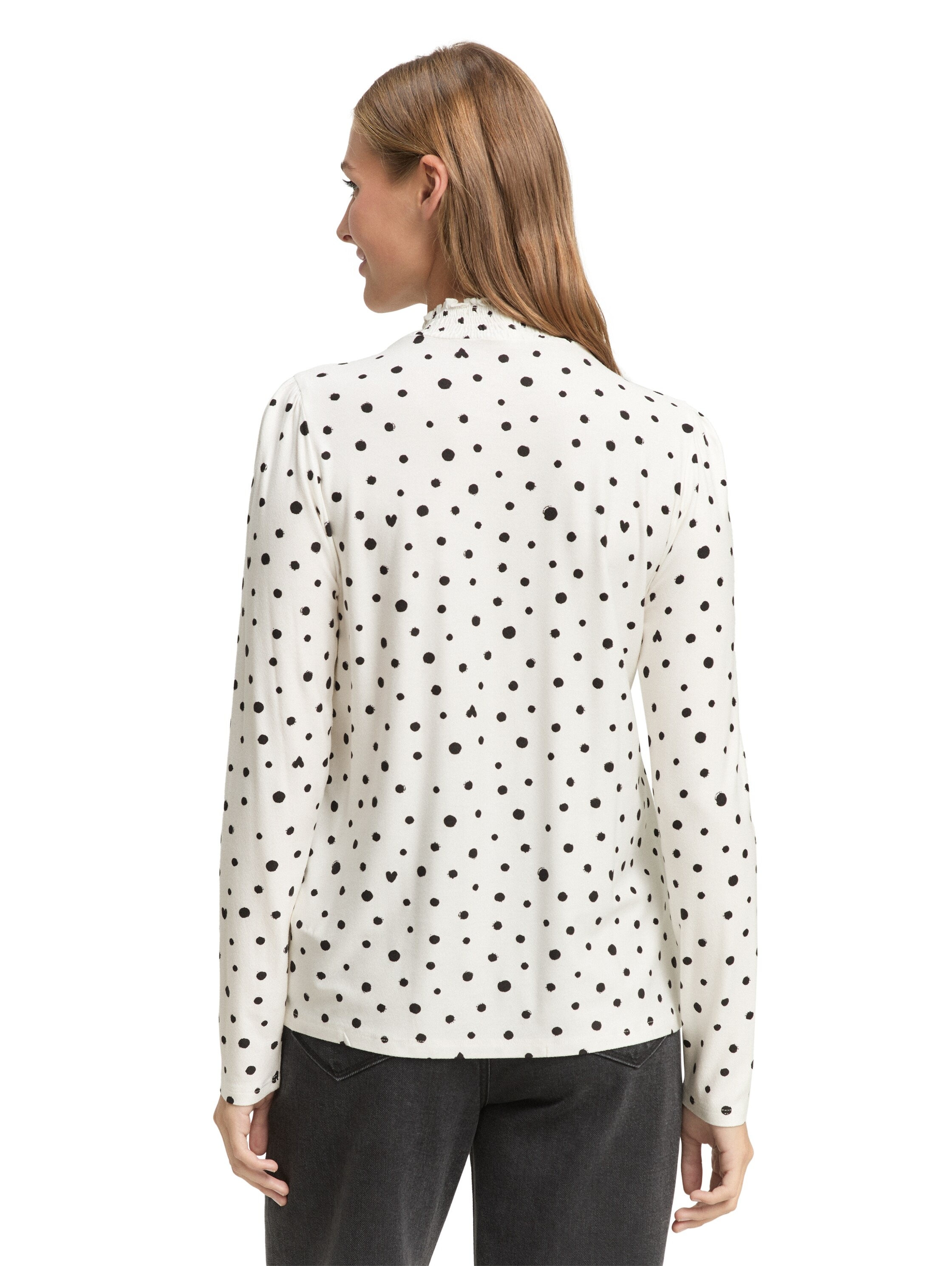 TOM TAILOR Denim Langarmshirt, mit All-Over Print günstig online kaufen