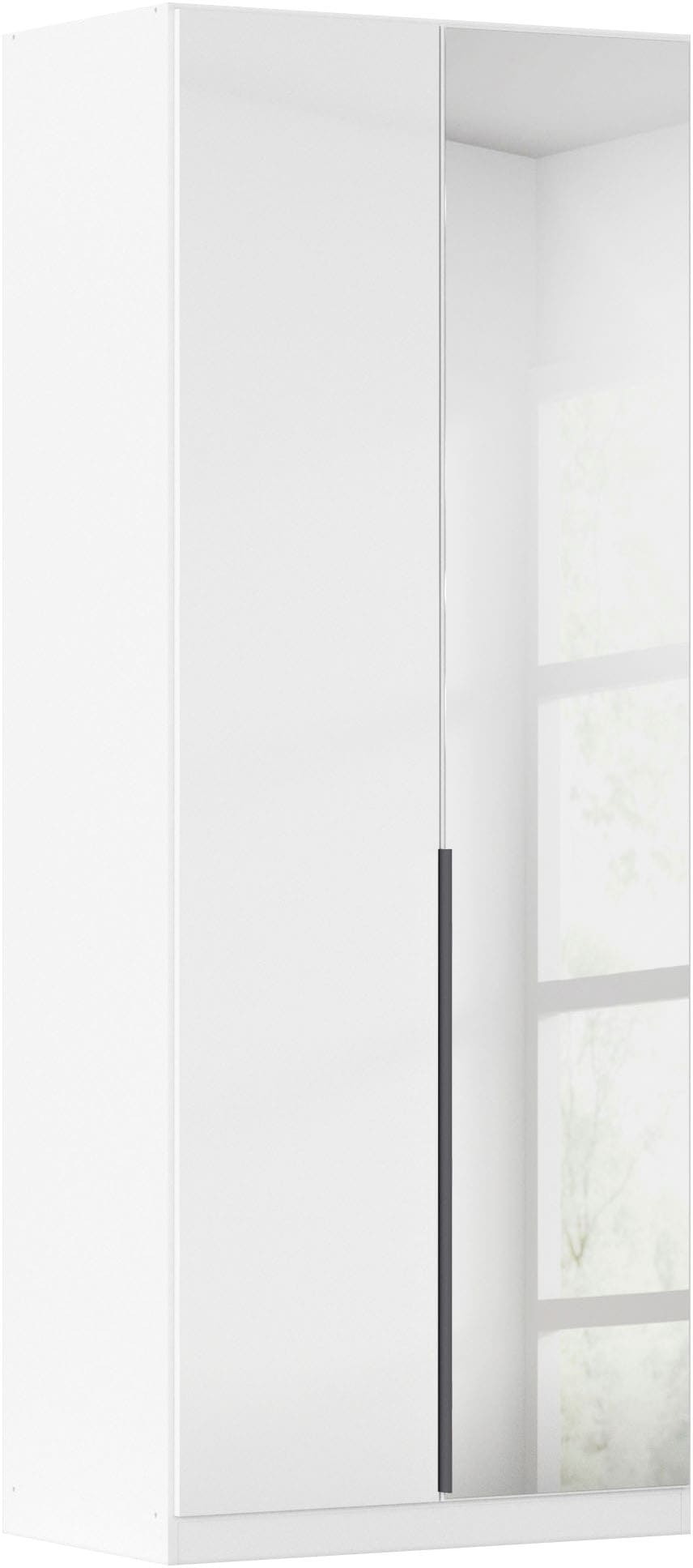 OTTO home Drehtürenschrank "Kleiderschrank Schrank Garderobe AGORDO mit Dekor- oder Hochglanzfront" in zwei Griff-Farben, Breiten 91-405 cm, durchdachte Innenausstattung, in 8 Breiten und 2 Höhen MADE IN GERMANY