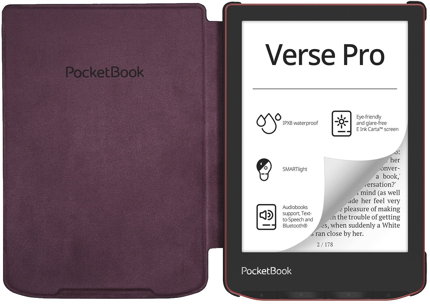PocketBook Flip Case »Shell Cover 6 Zoll«, 15,2 cm (6 Zoll), Schutzhülle für PocketBook Verse & Verse Pro