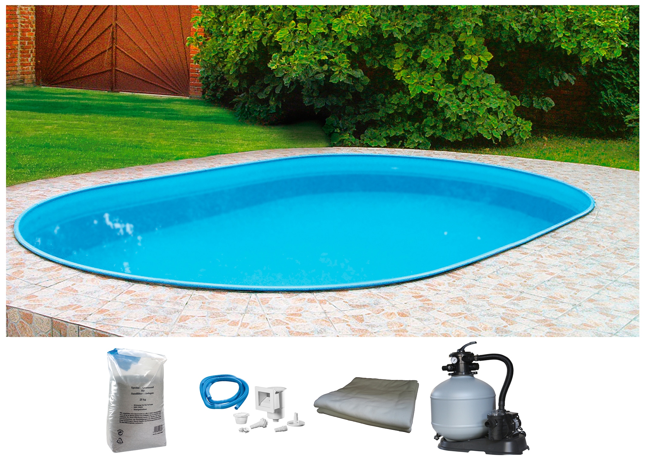 my POOL BWT Ovalpool "PREMIUM" Höhe 135 cm, in verschiedenen Größen verfügb günstig online kaufen