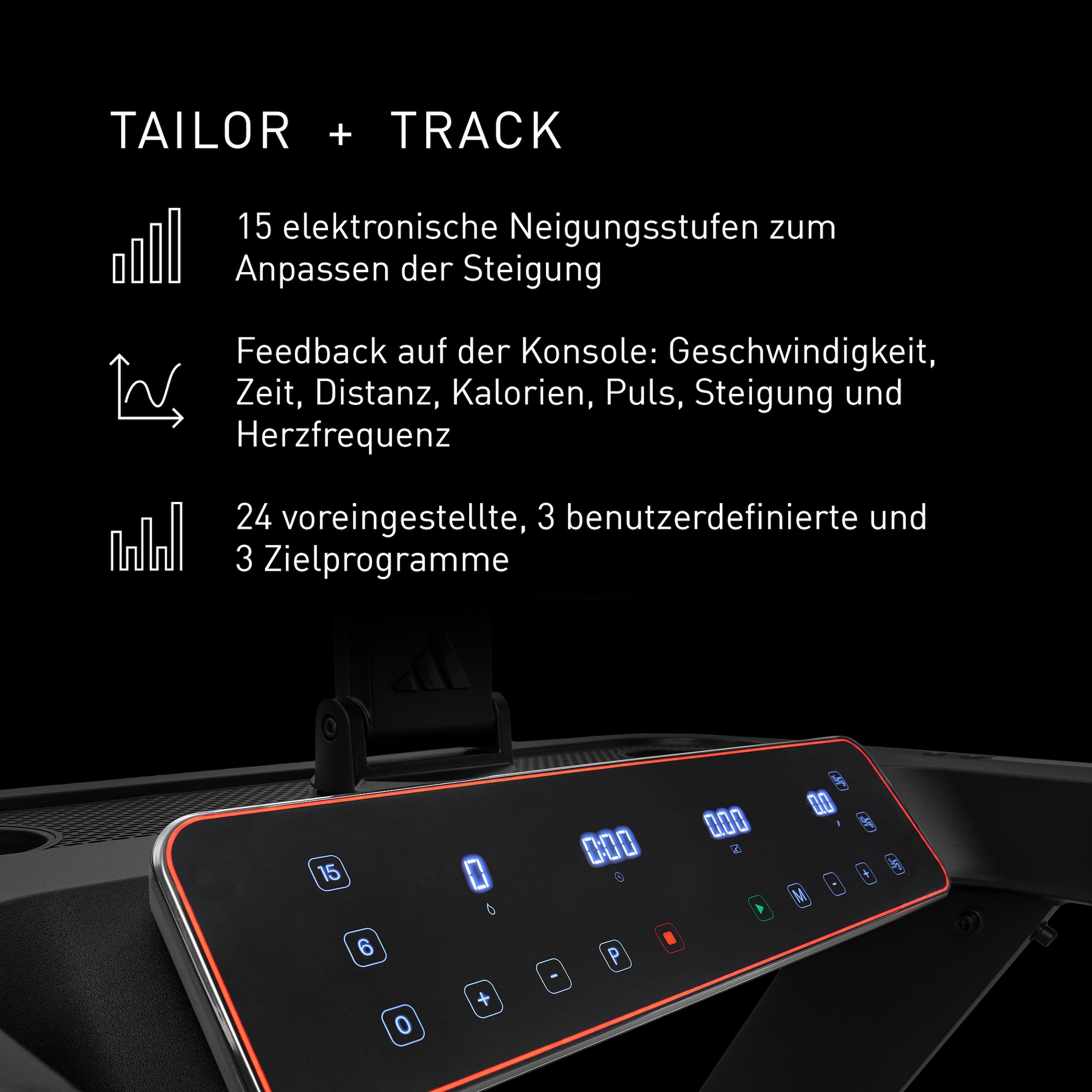 adidas Performance Laufband »Laufband T-23«, (mit Bluetooth-Funktion)