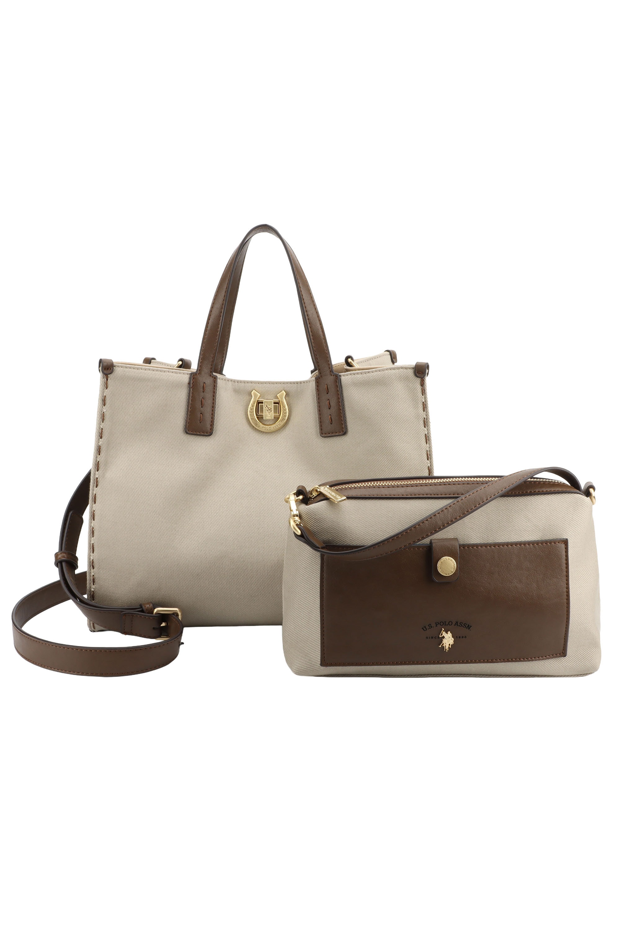 U.S. Polo Assn. Tragetasche »MIDDLETON DOUBLE HANDLE WITH EXTRA BAG Damen« Tragetasche Damen, Shopper, Einkaufstasche, Fashion, Lifestyle, Sale