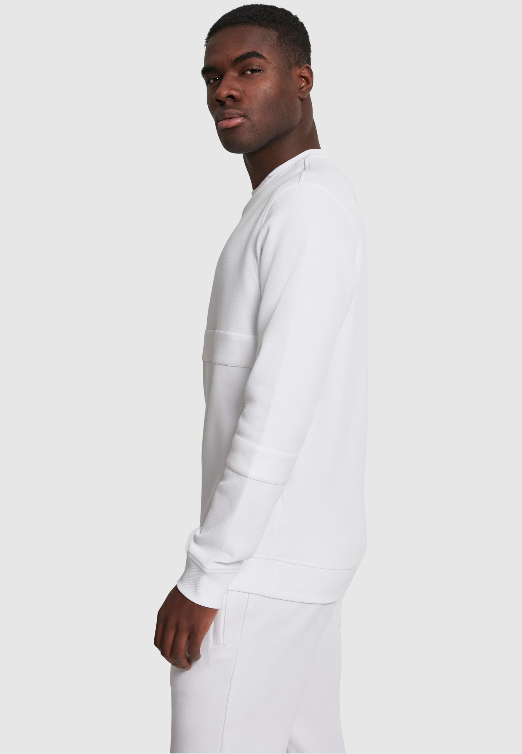 URBAN CLASSICS Rundhalspullover »Urban Classics Herren Heavy Pique Crew«, (1 tlg.)