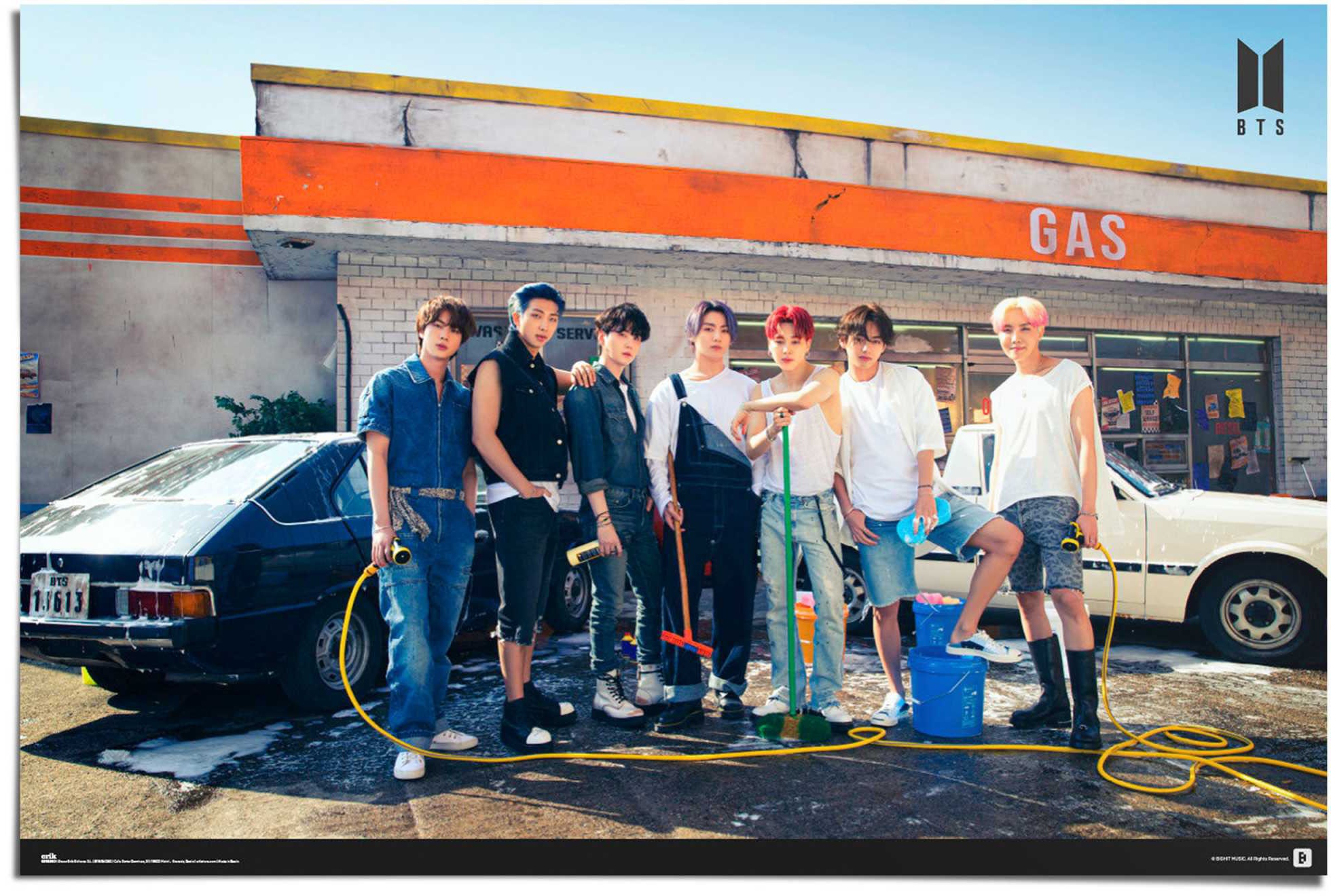 Reinders! Poster »BTS - gas station«