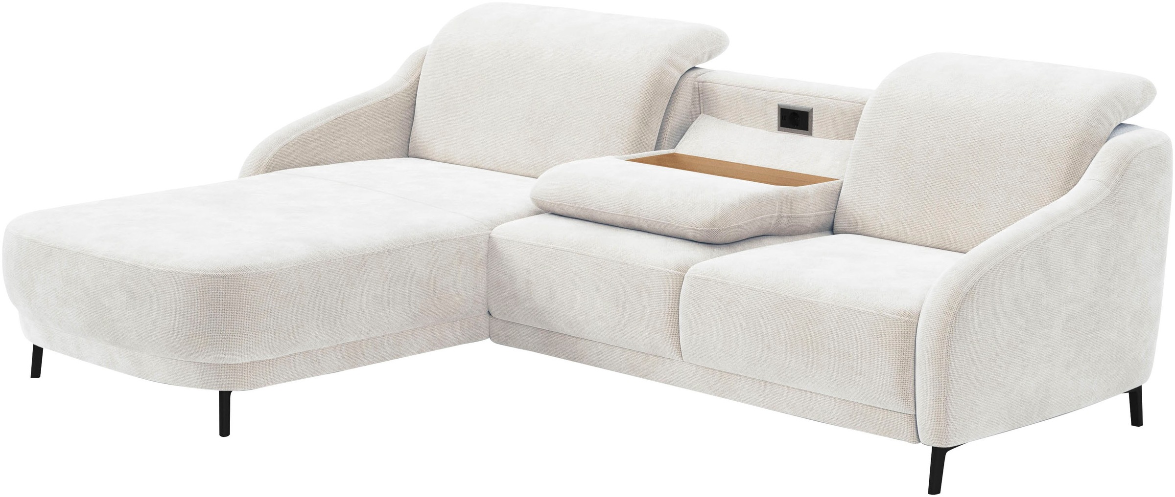 sit&more Ecksofa "Blues L-Form", wahlweise mit Klapptisch und USB günstig online kaufen