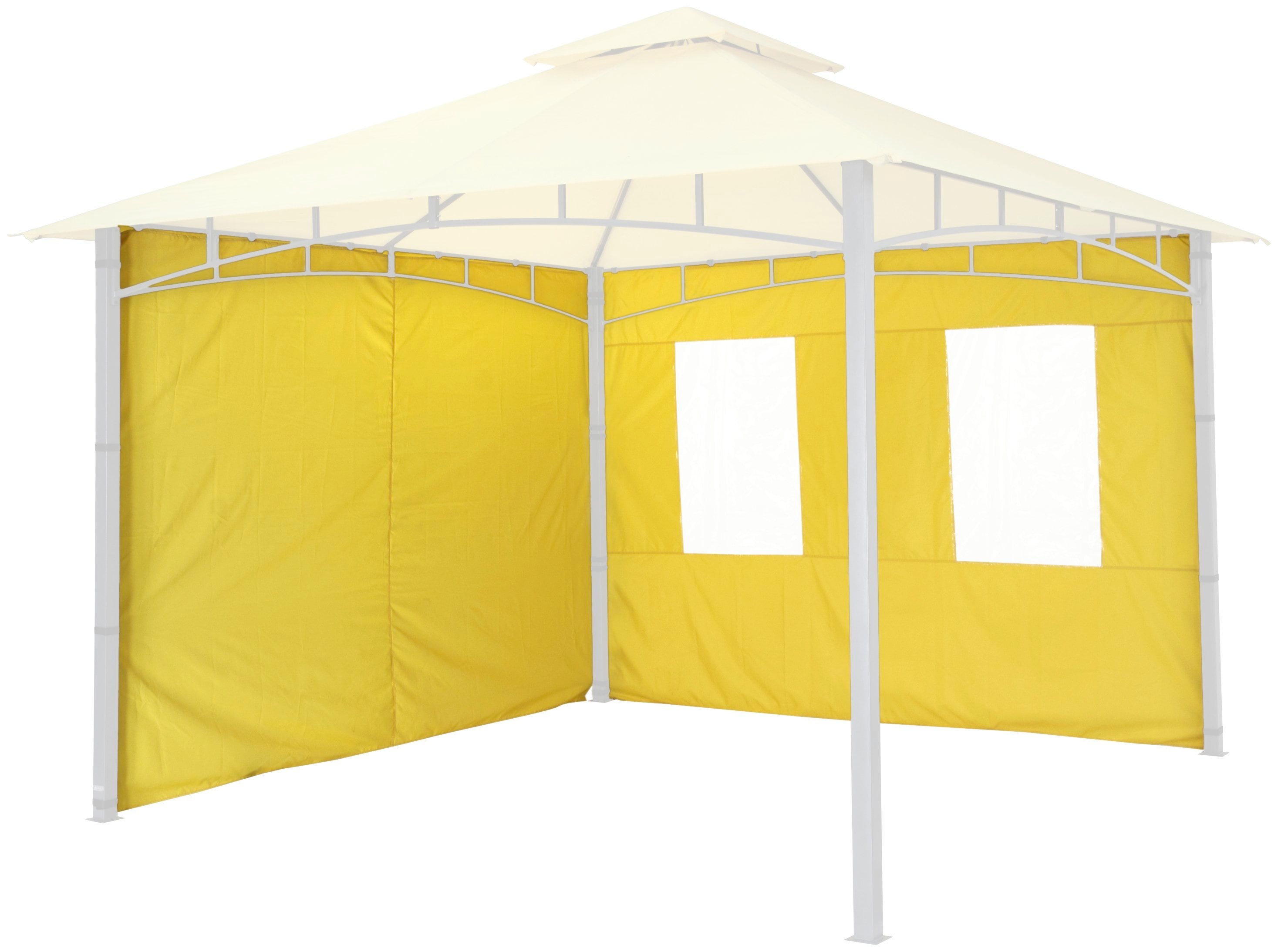 Pavillonseitenteil TEPRO, B:302cm, gelb, Polyester, Pavillonseitenteile, "Lehua/Waya"