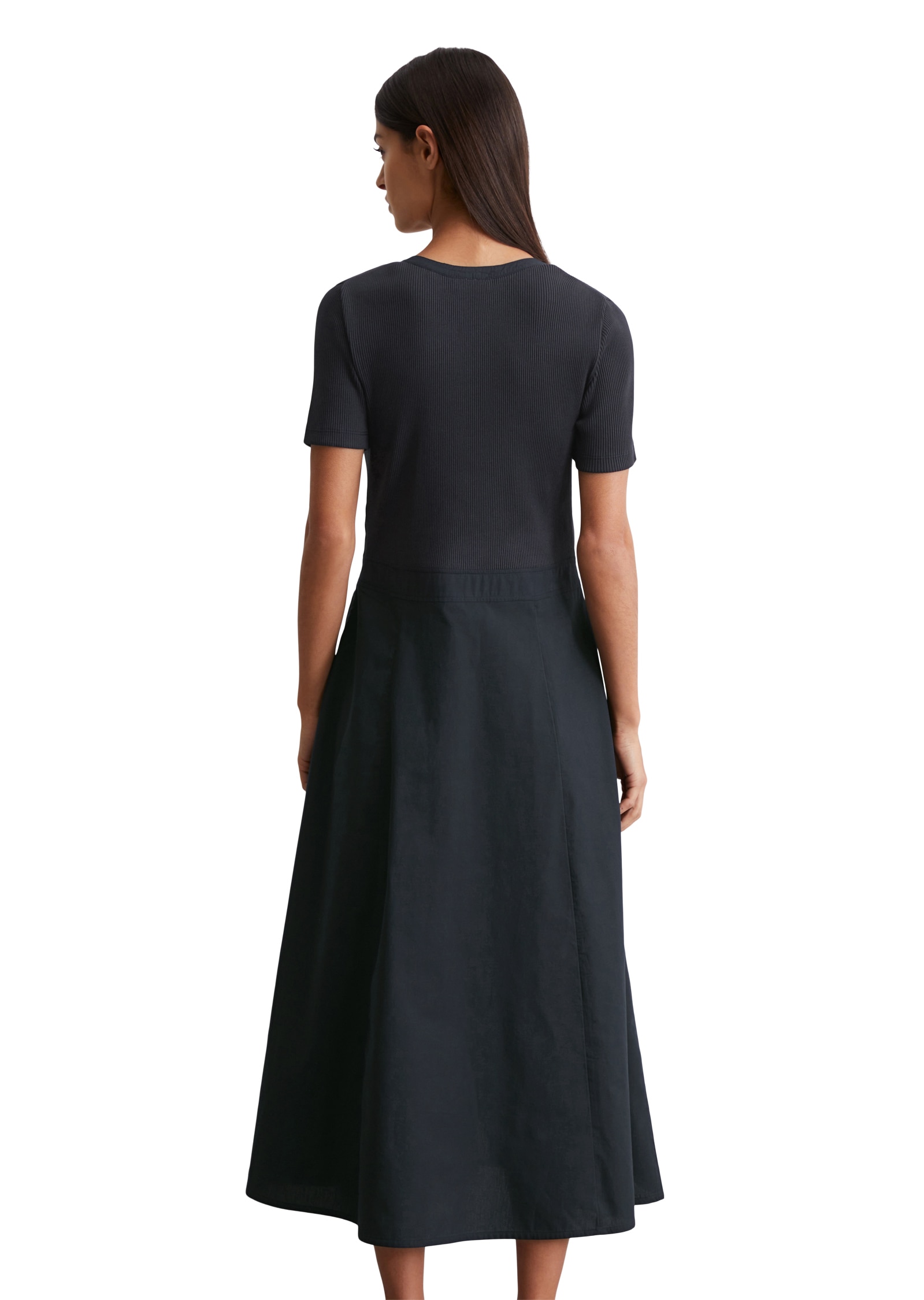 Marc O'Polo Jerseykleid »mit Baumwoll-Popelinerock«