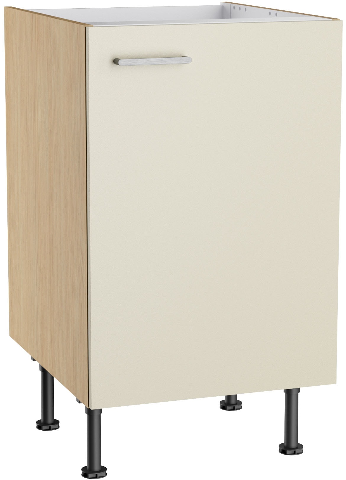 KOCHSTATION Spülenschrank "KS-Lucy" Breite 50 cm, mit 1 Tür, höhenverstellbare Füße, Soft-Close