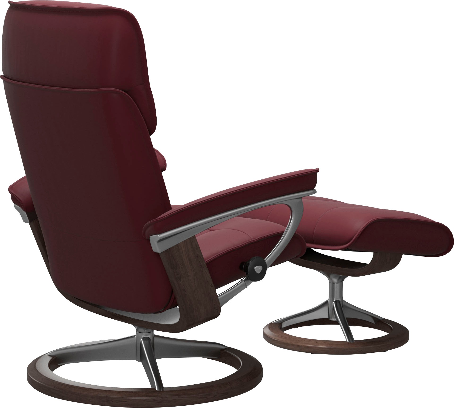 Stressless® Relaxsessel »Admiral«, (Set, Relaxsessel inkl. Hocker), mit Signature Base, Größe M & L, Gestell Wenge